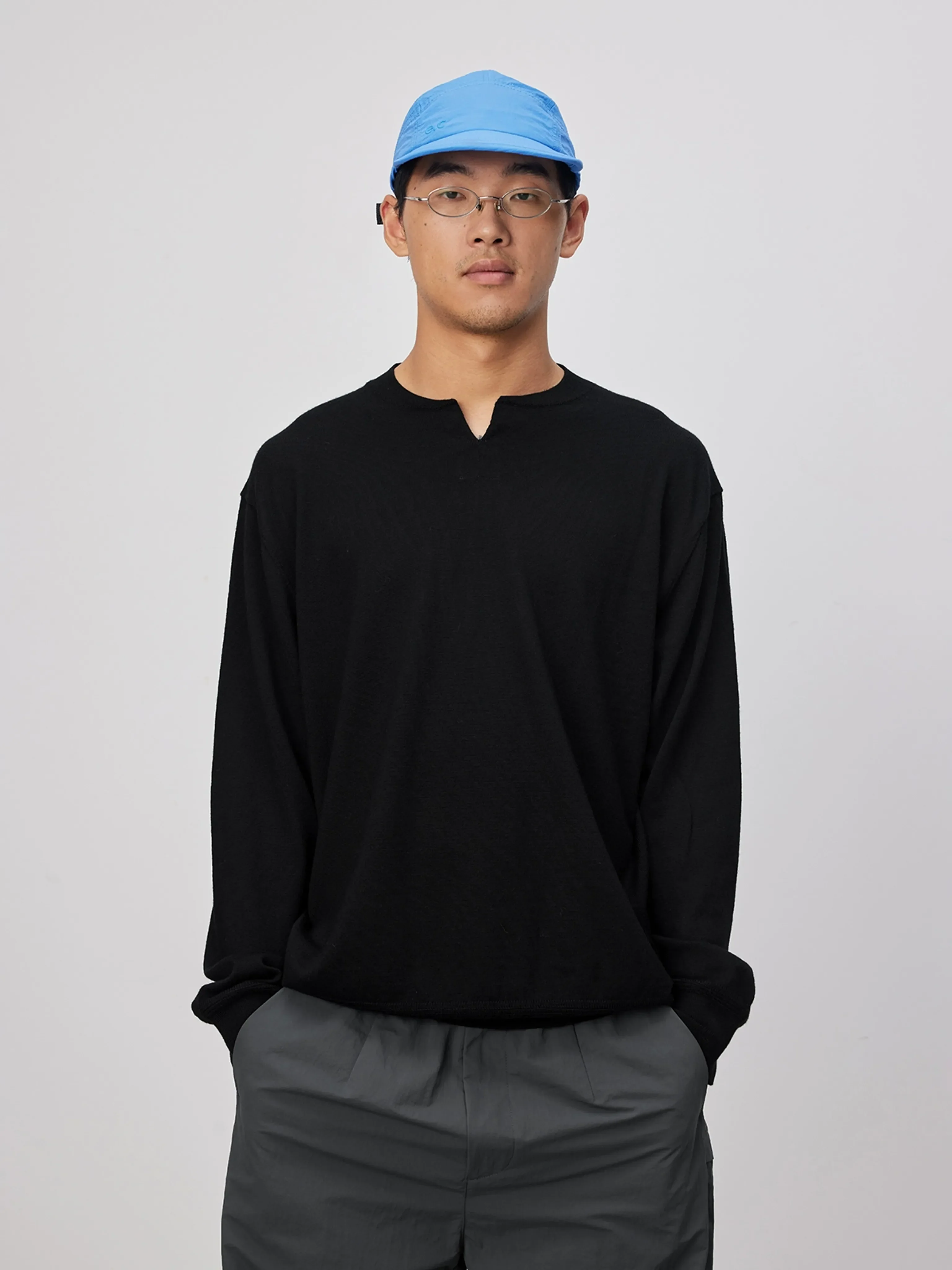 Washable Merino Henley Sweater - Image 6