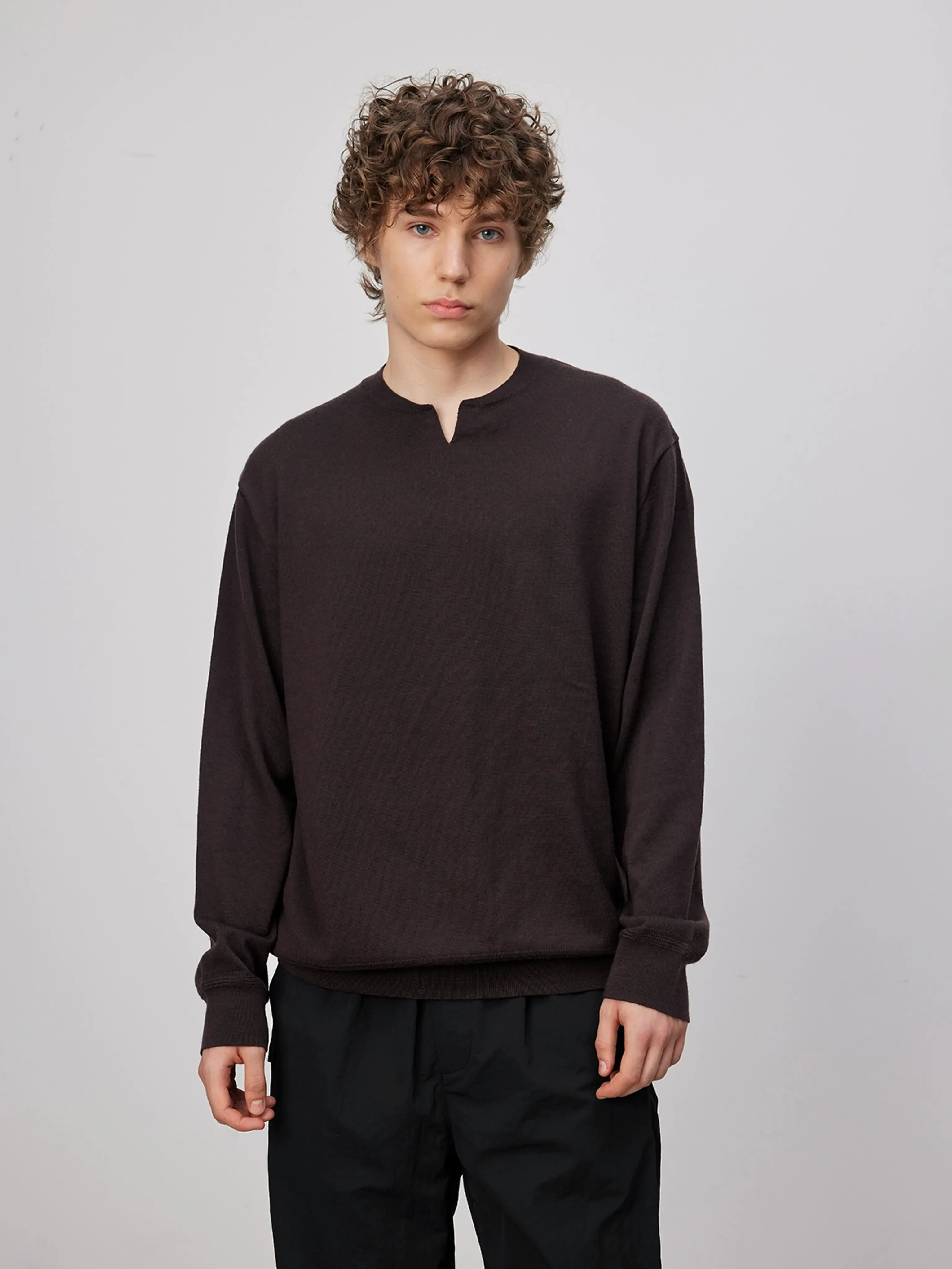 Washable Merino Henley Sweater - Image 8