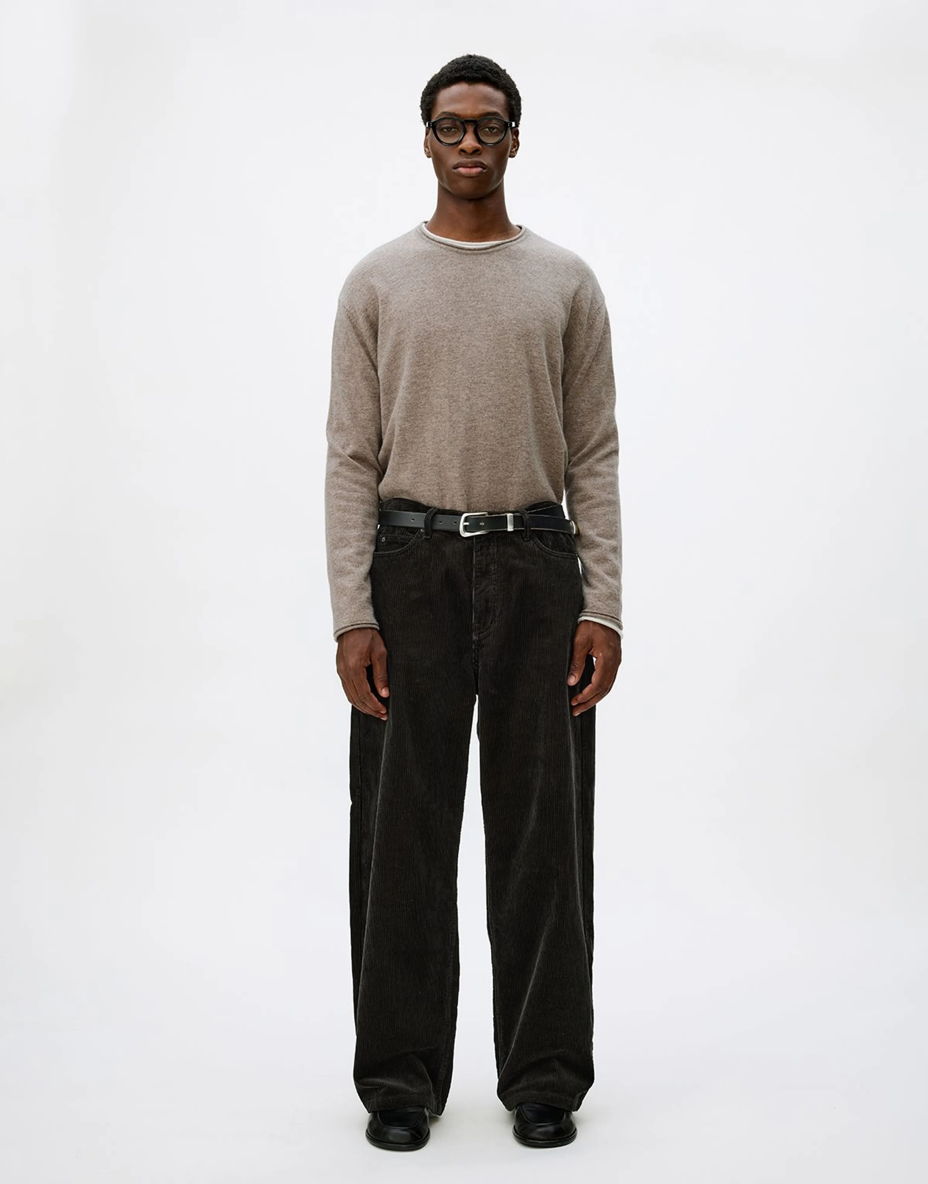Washed 8‑Wale Corduroy Loose‑Straight Trousers - Image 7