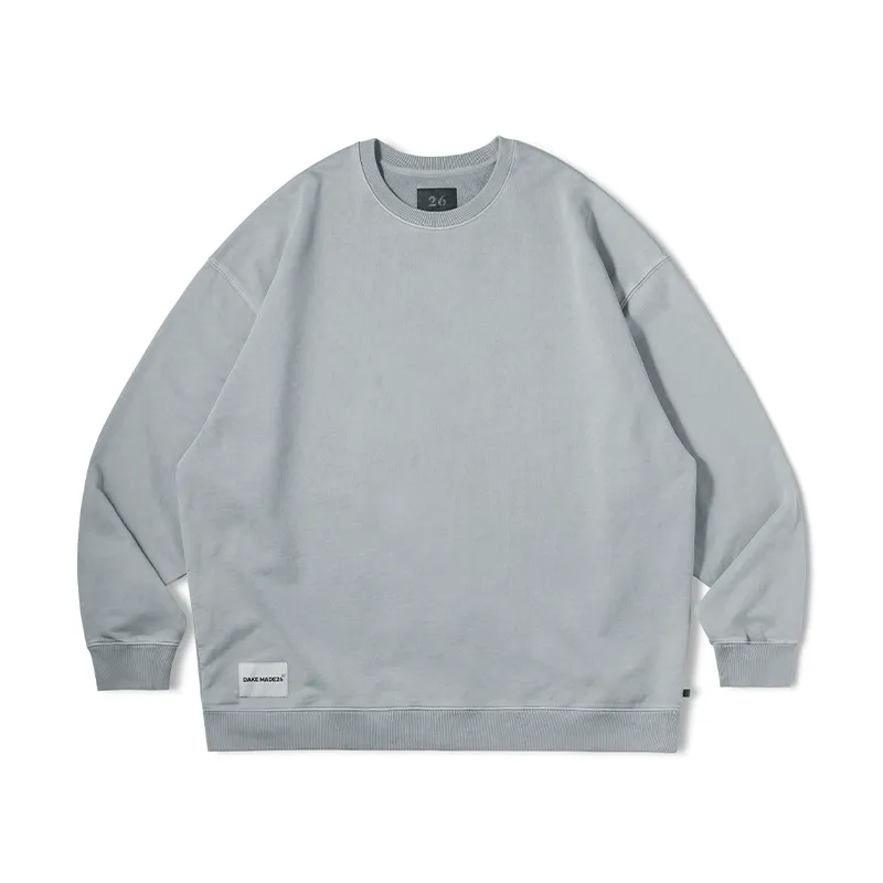 Washed Back-Embroidered Terry Crewneck - Image 7