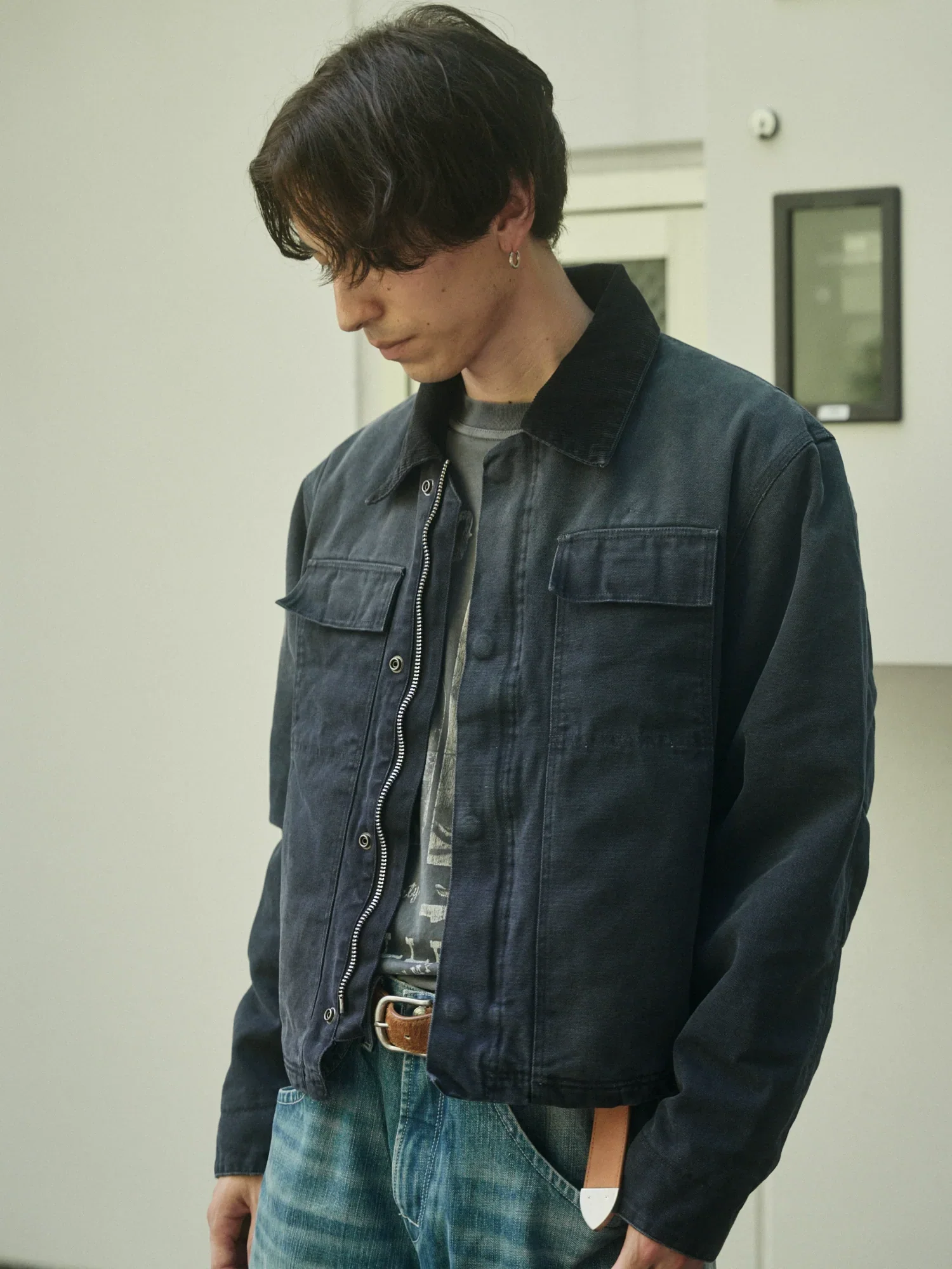 Washed Canvas Work Jacket