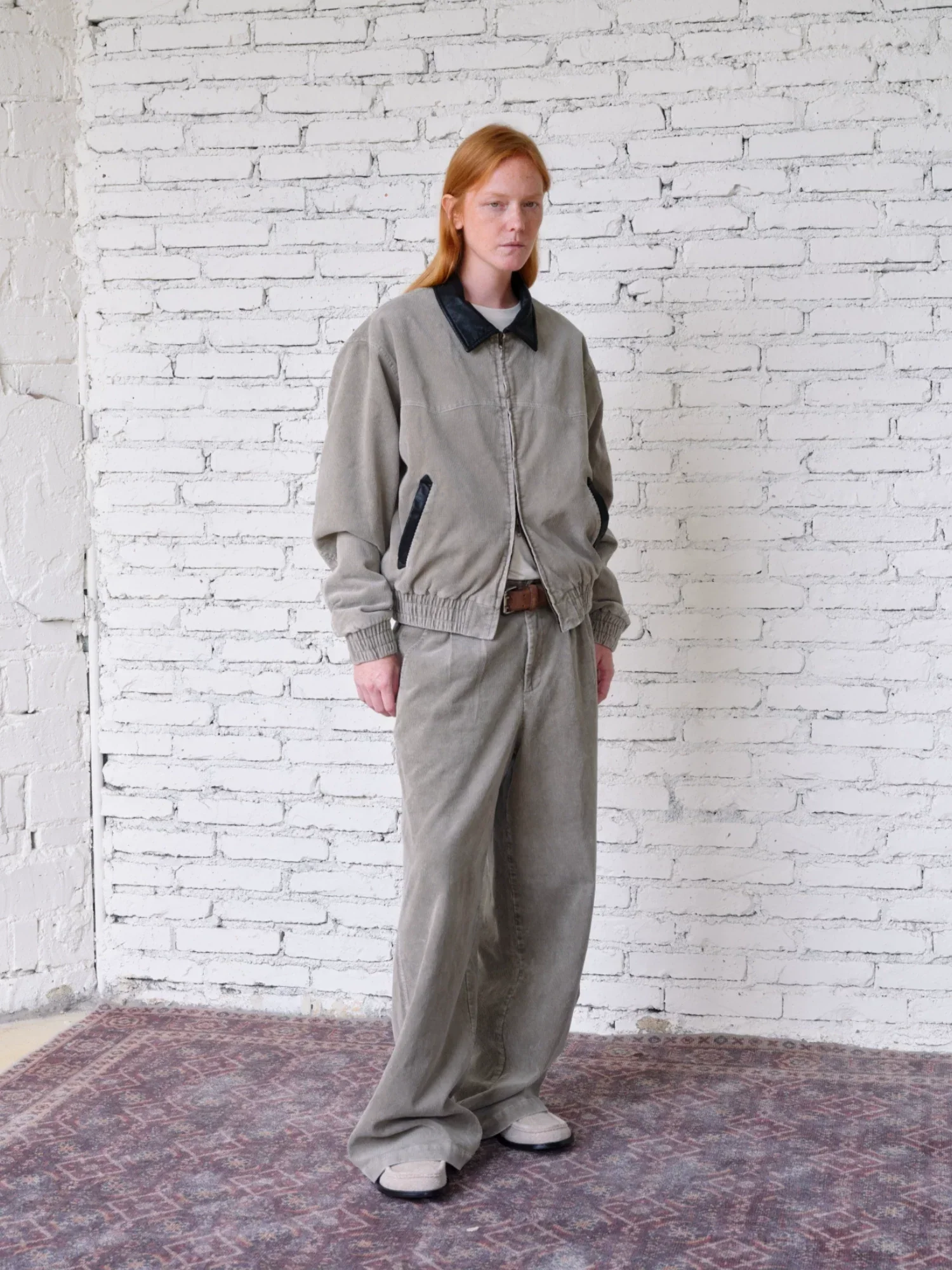 Washed Corduroy Western Zip Jacket - Image 3