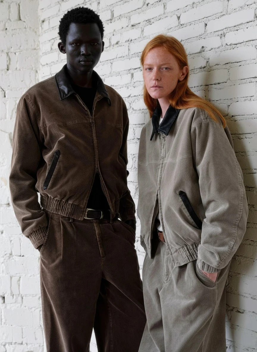 Washed Corduroy Western Zip Jacket - Image 7