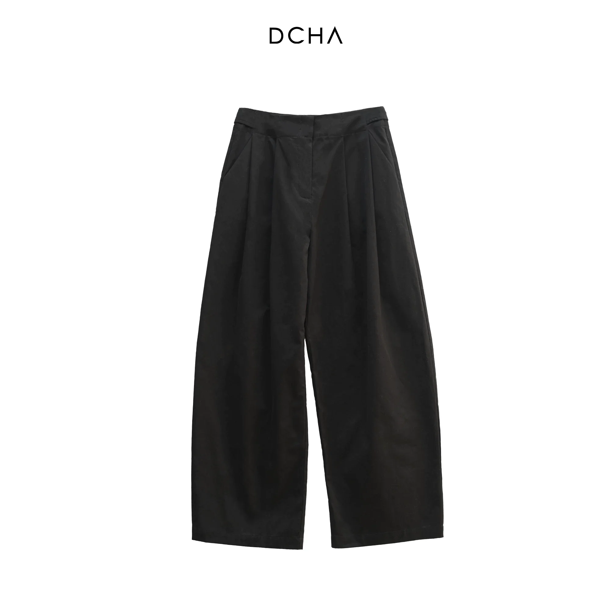 Washed Cotton Barrel-Leg Trousers - Image 2