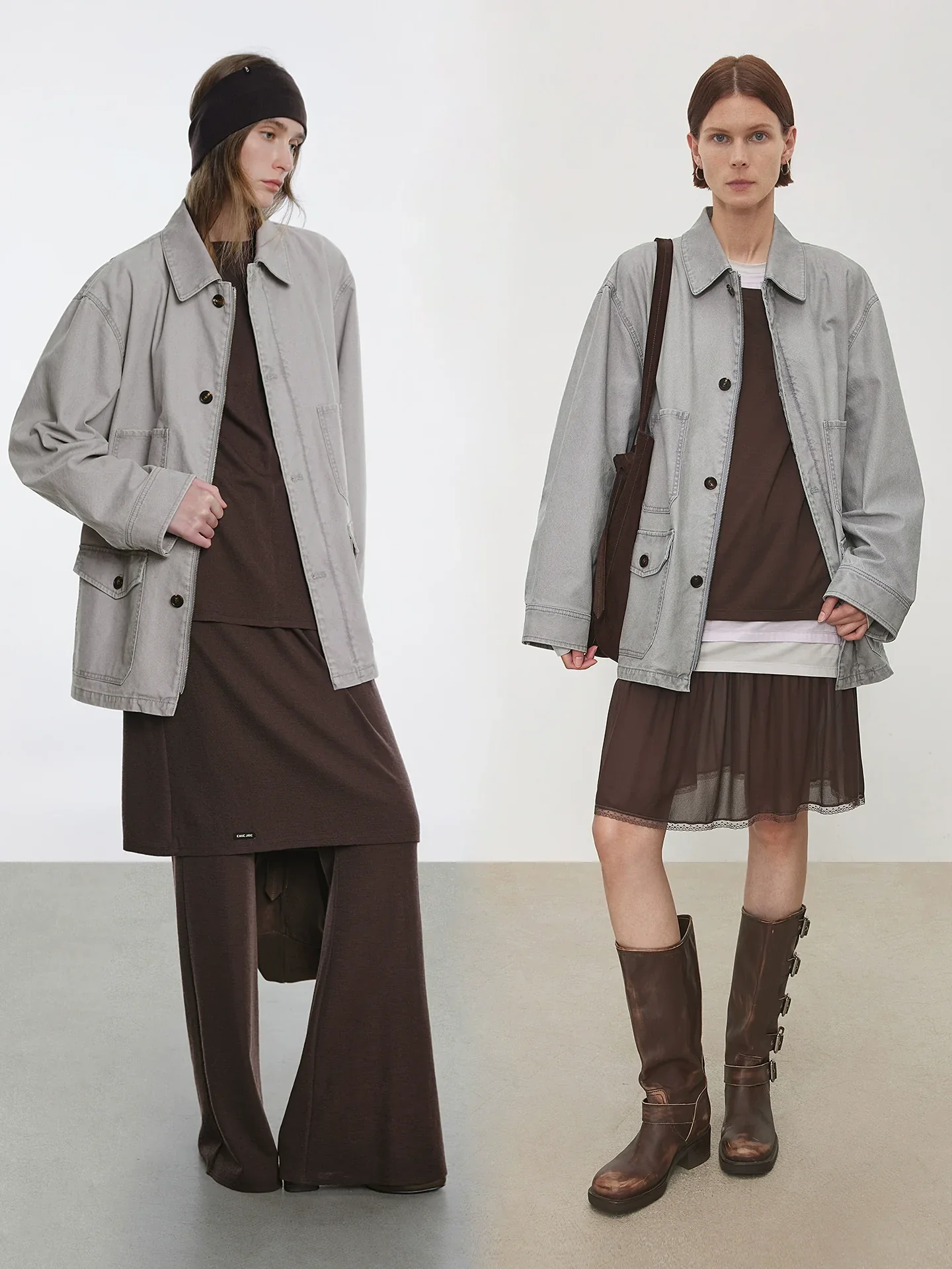 Washed Cotton Canvas Chore Jacket - Image 5