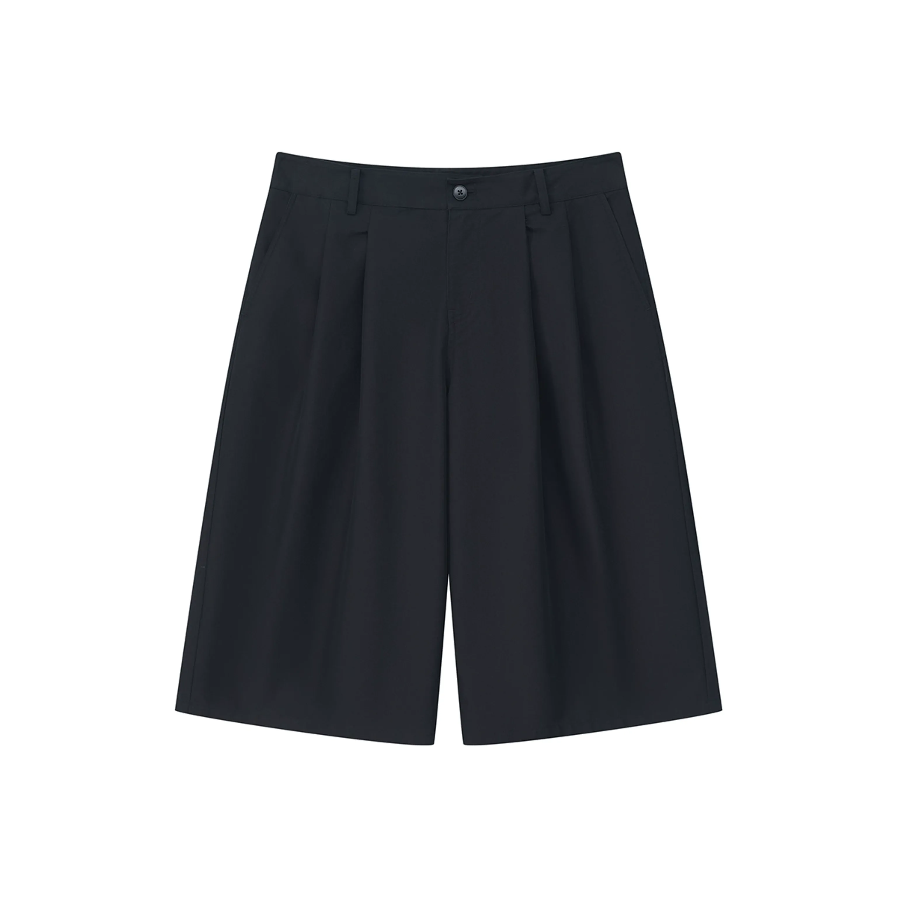 Washed Cotton Pleated Bermuda Shorts - Image 6
