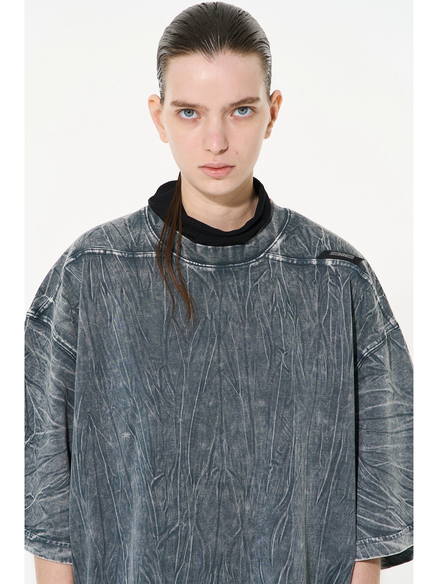Washed Crinkle Oversized Tee - Image 3