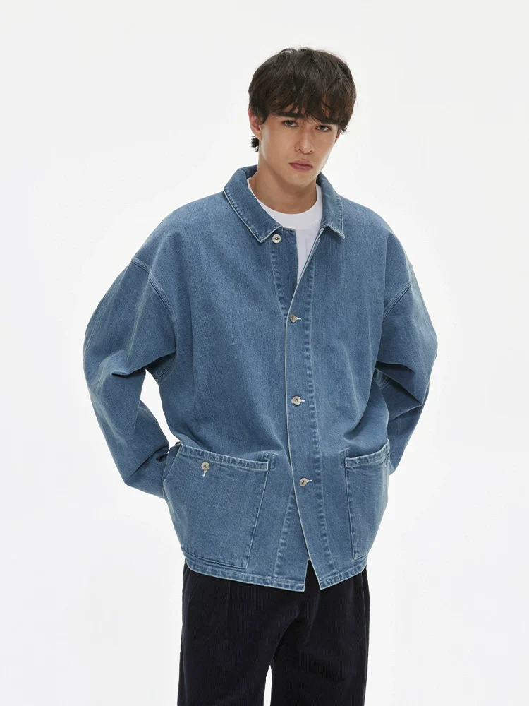 Washed Denim Chore Jacket