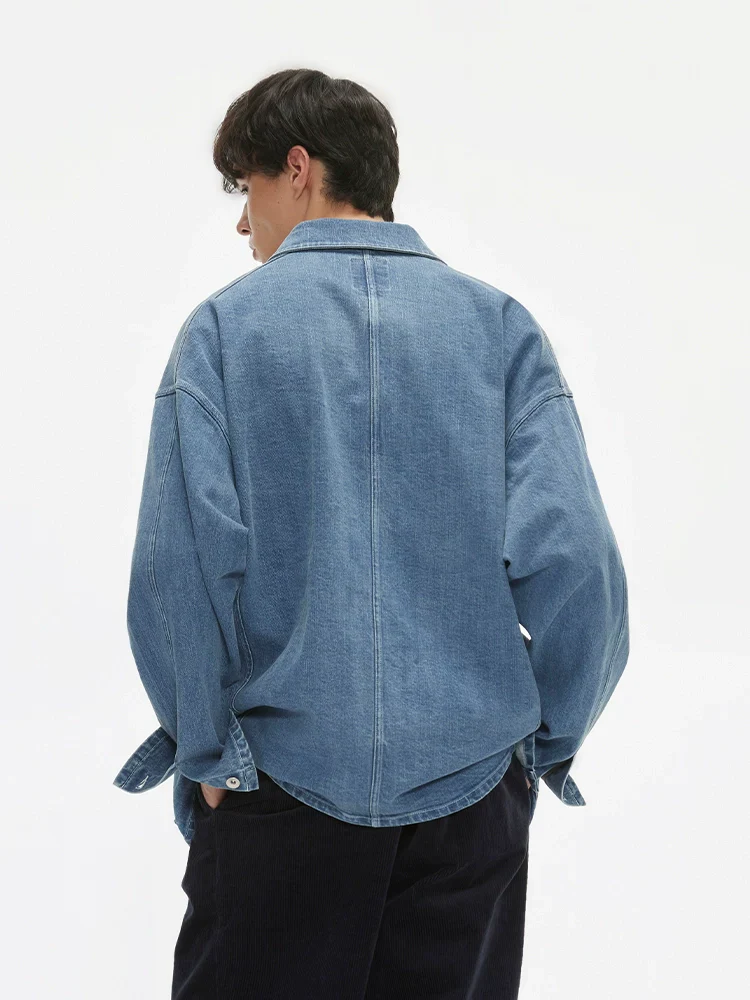 Washed Denim Chore Jacket - Image 2