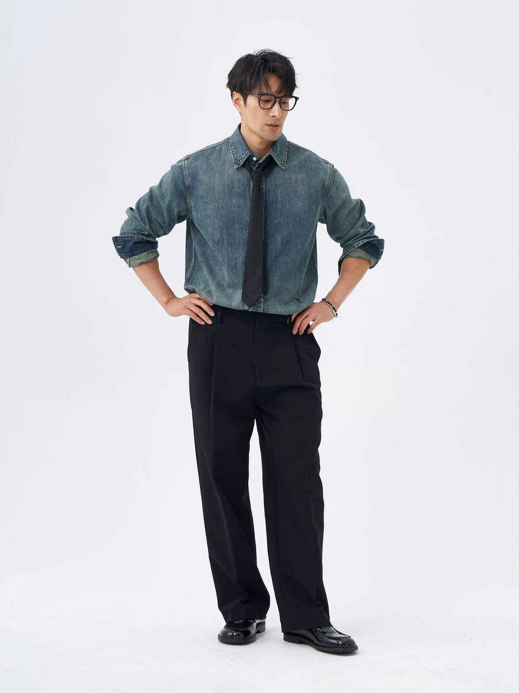 Washed Denim Shirt - Image 4