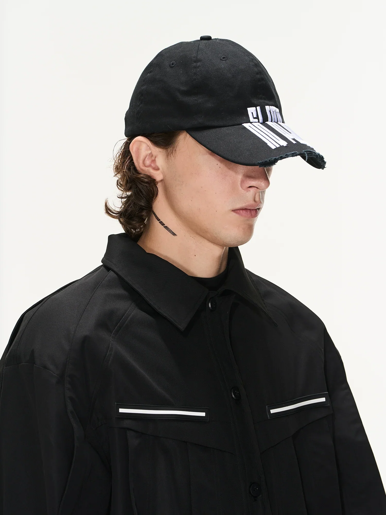 Washed Distressed 3D Embroidery Cap - Image 2