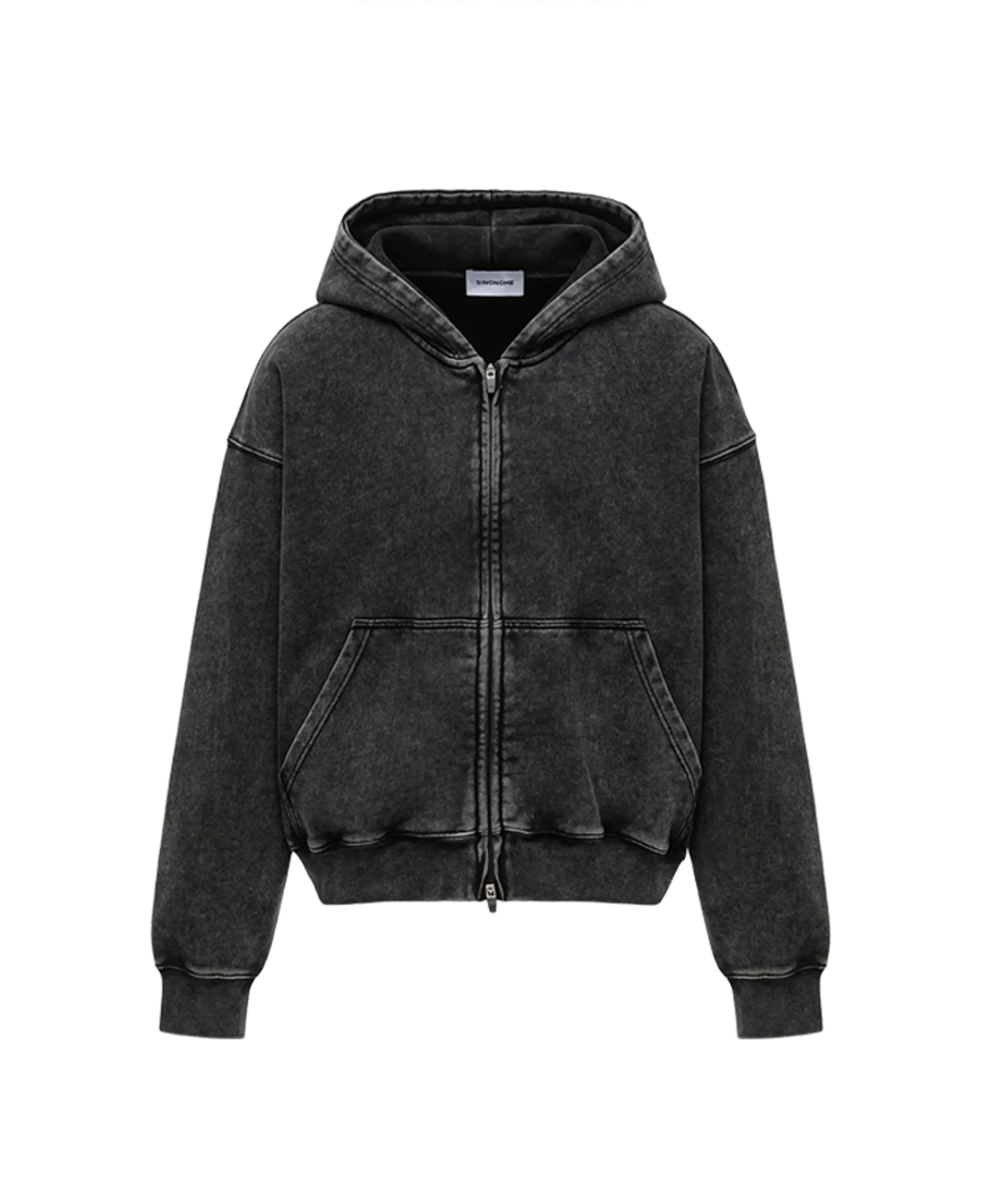 Washed Heavyweight Zip Hoodie - Image 4