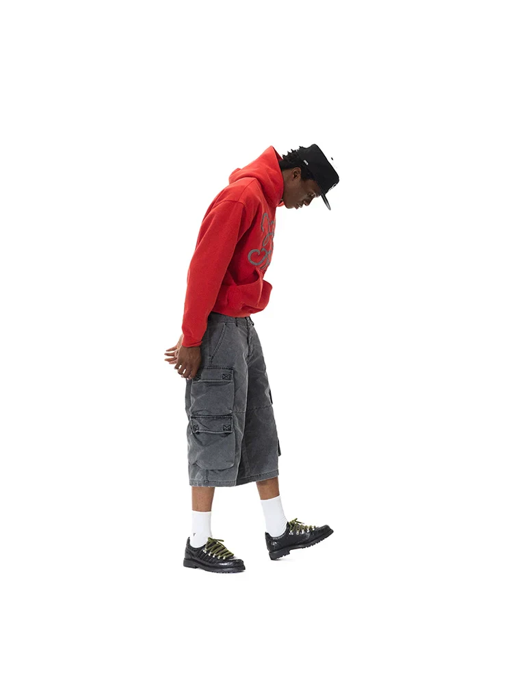Washed Nylon Cargo Capris - Image 5