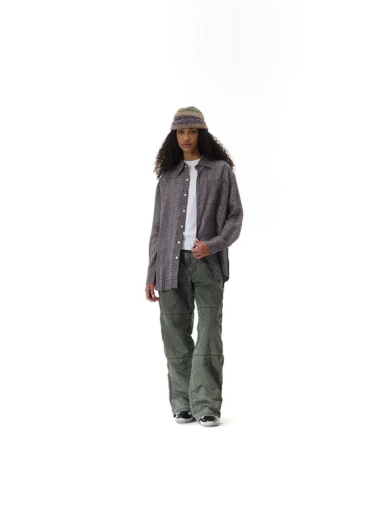 Washed Nylon Straight-Leg Pants - Image 2
