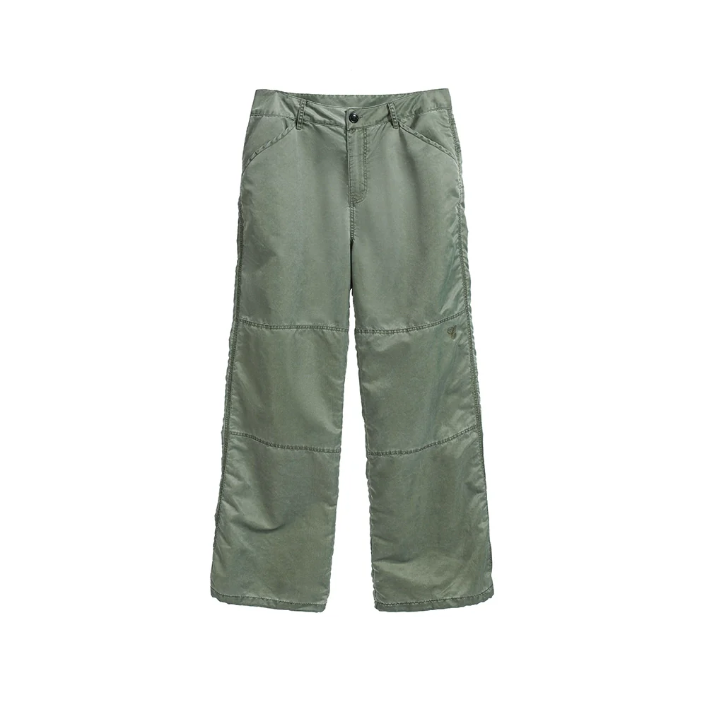 Washed Nylon Straight-Leg Pants - Image 6
