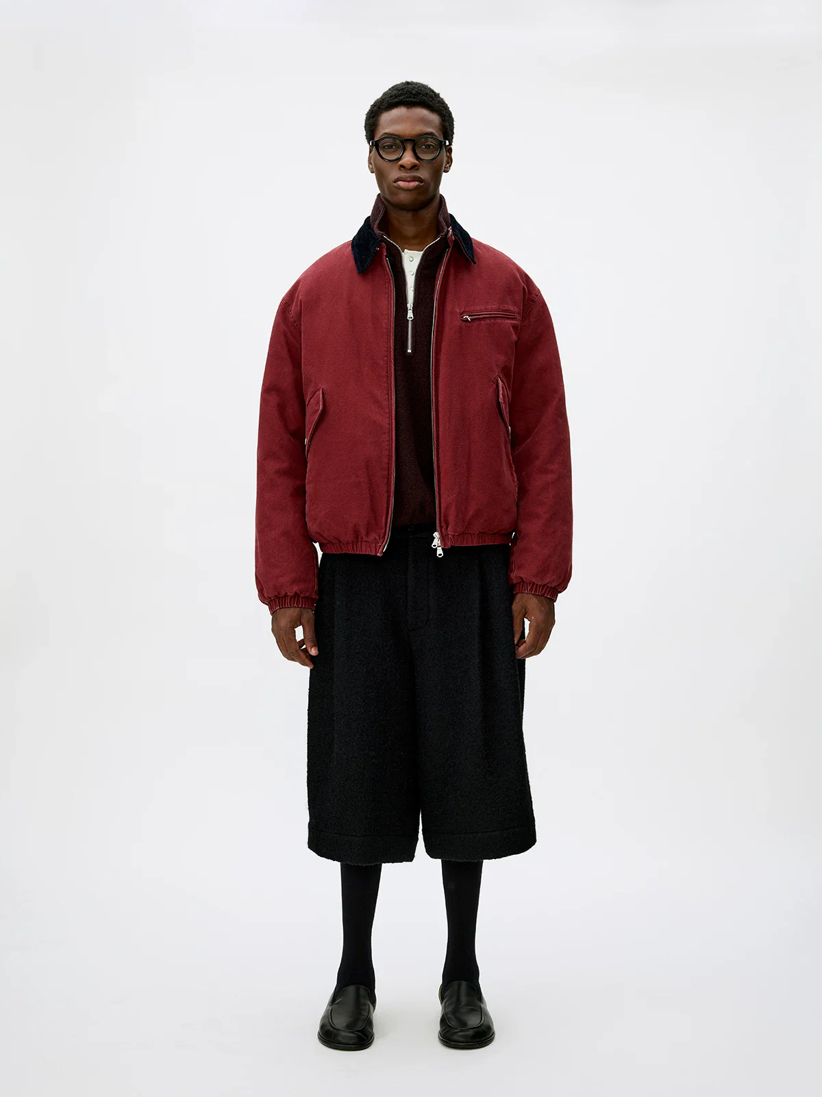 Washed Oxford Down Work Jacket - Image 3