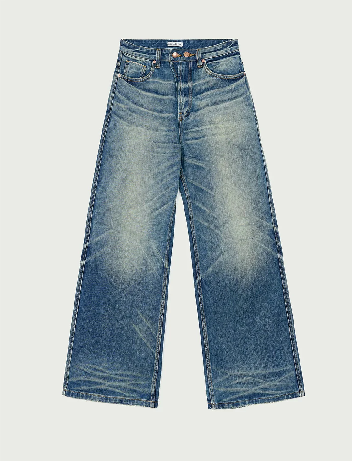 Washed Wide-Leg Jeans - Image 5
