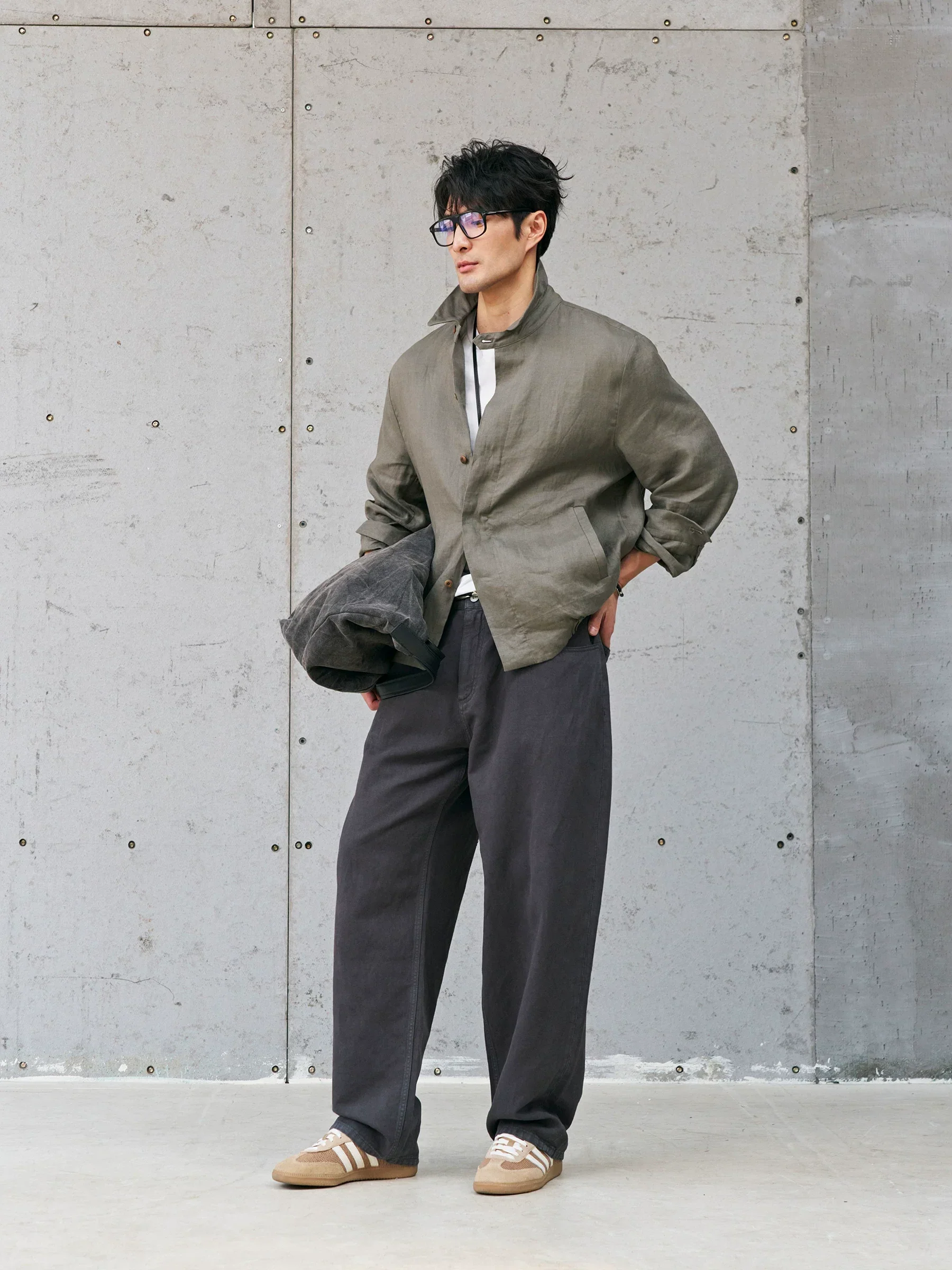 Washed Wide-Leg Pants - Image 5