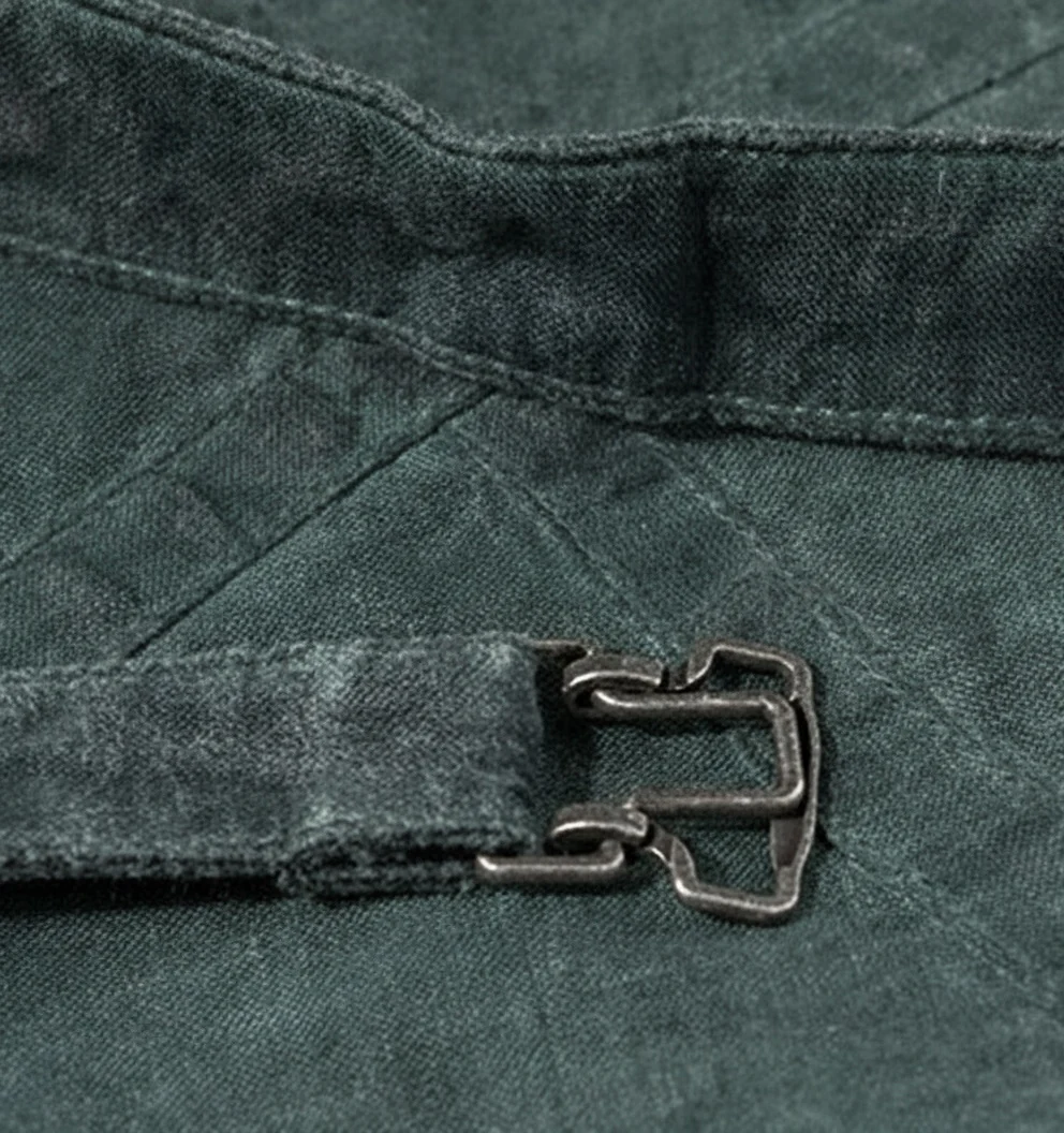 Washed Workwear V-Neck Vest - Image 5