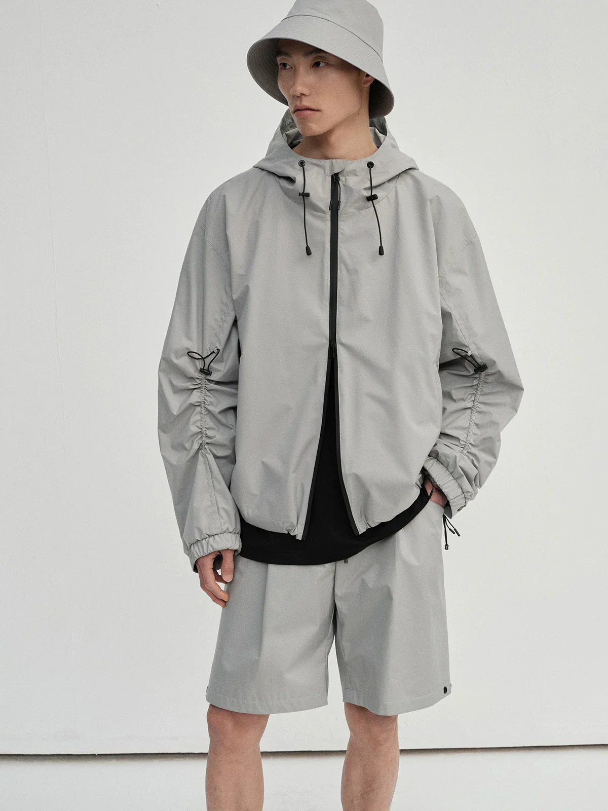 Water-Repellent Hooded Windbreaker - Image 2