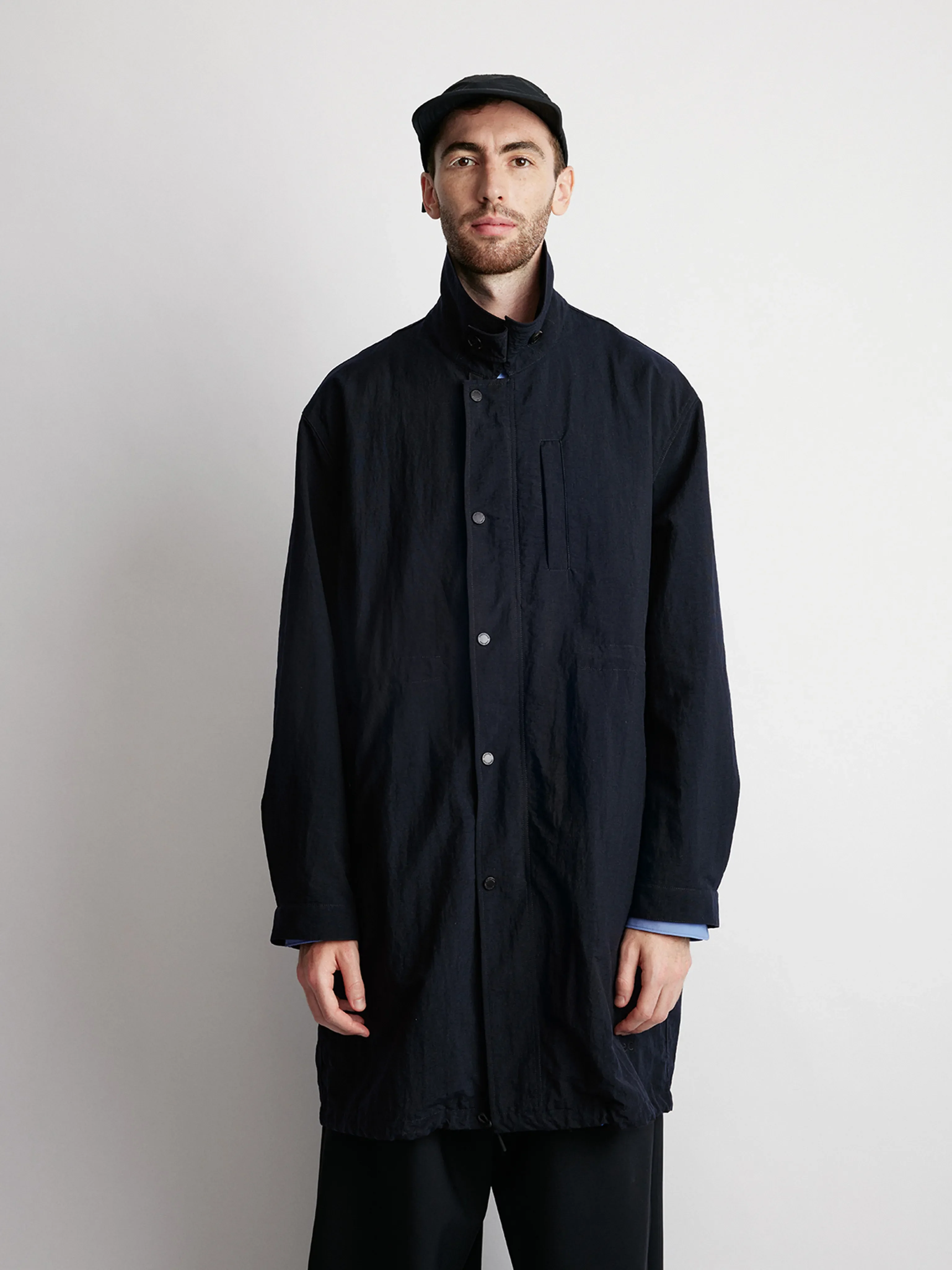 Water-Repellent Nylon Fishtail Coat