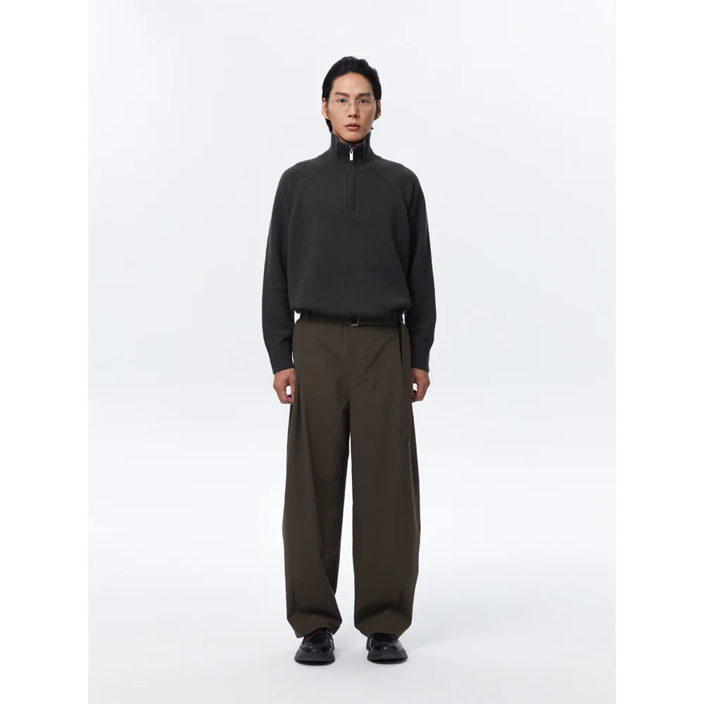 Water-Repellent Wool Trousers - Image 10