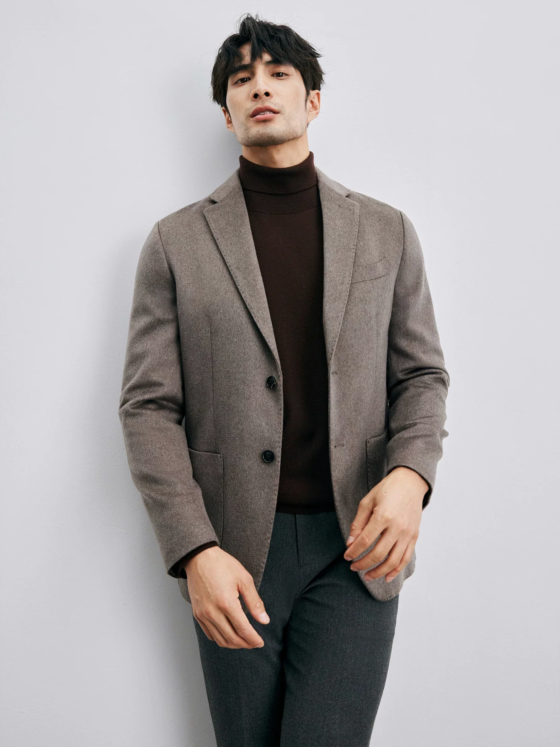 Water Ripple Cashmere Blazer
