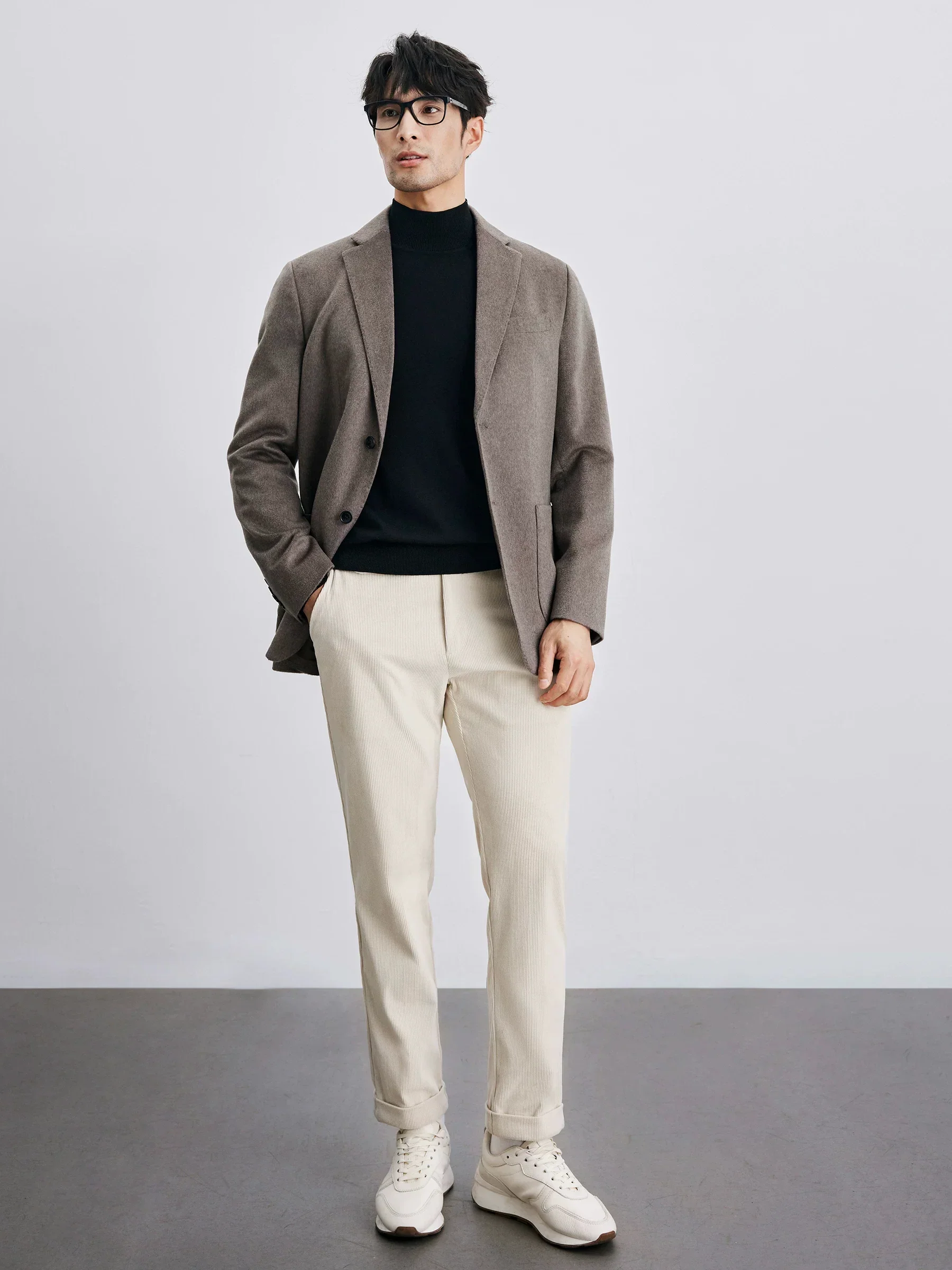 Water Ripple Cashmere Blazer - Image 2