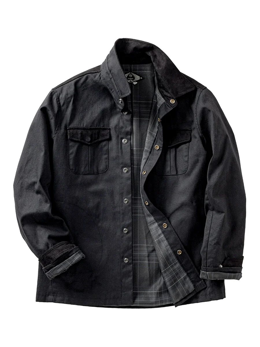 Waxed Cotton Shirt Jacket - Image 3