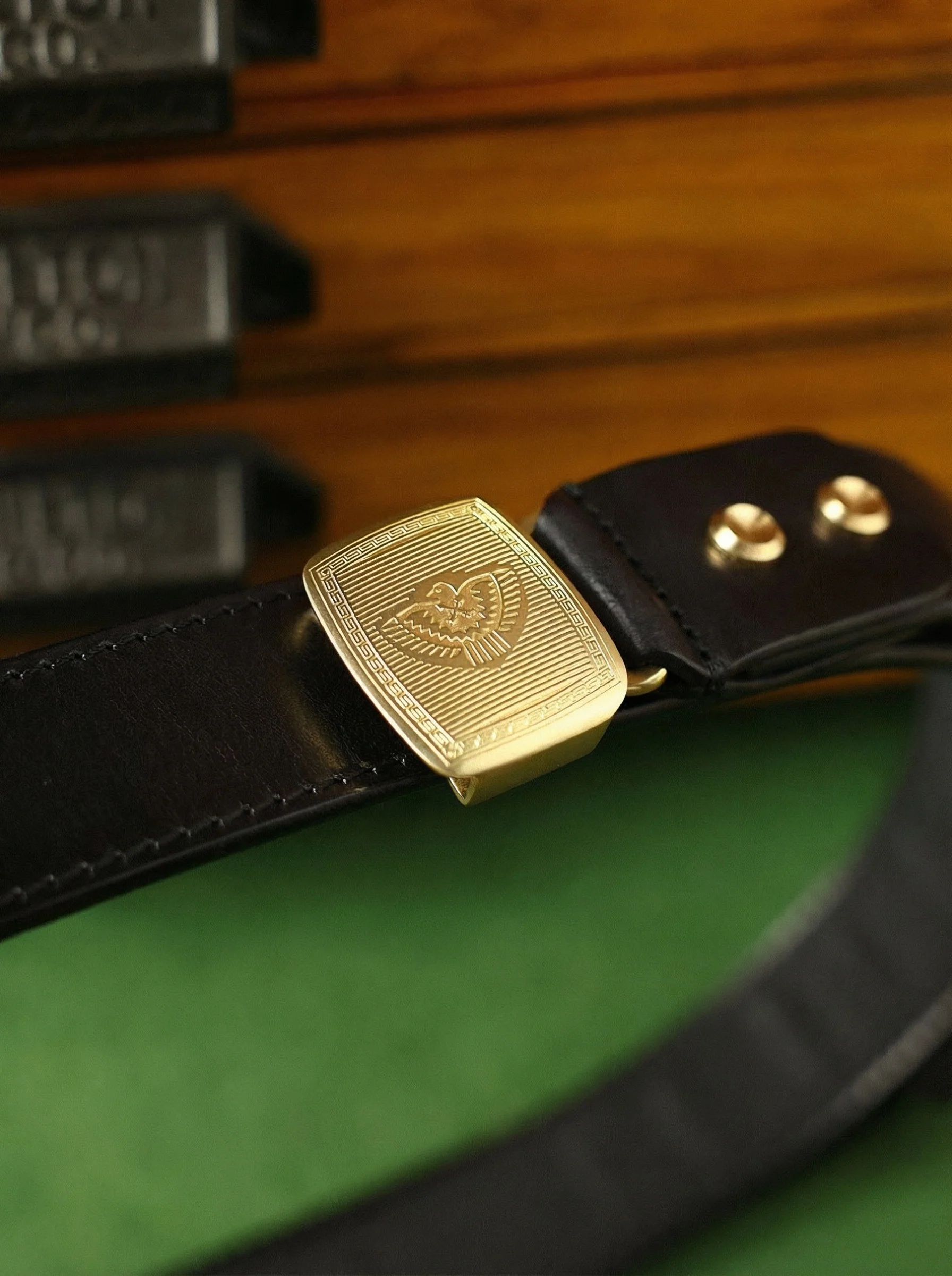 Waxed Cowhide Automatic Belt - Image 3