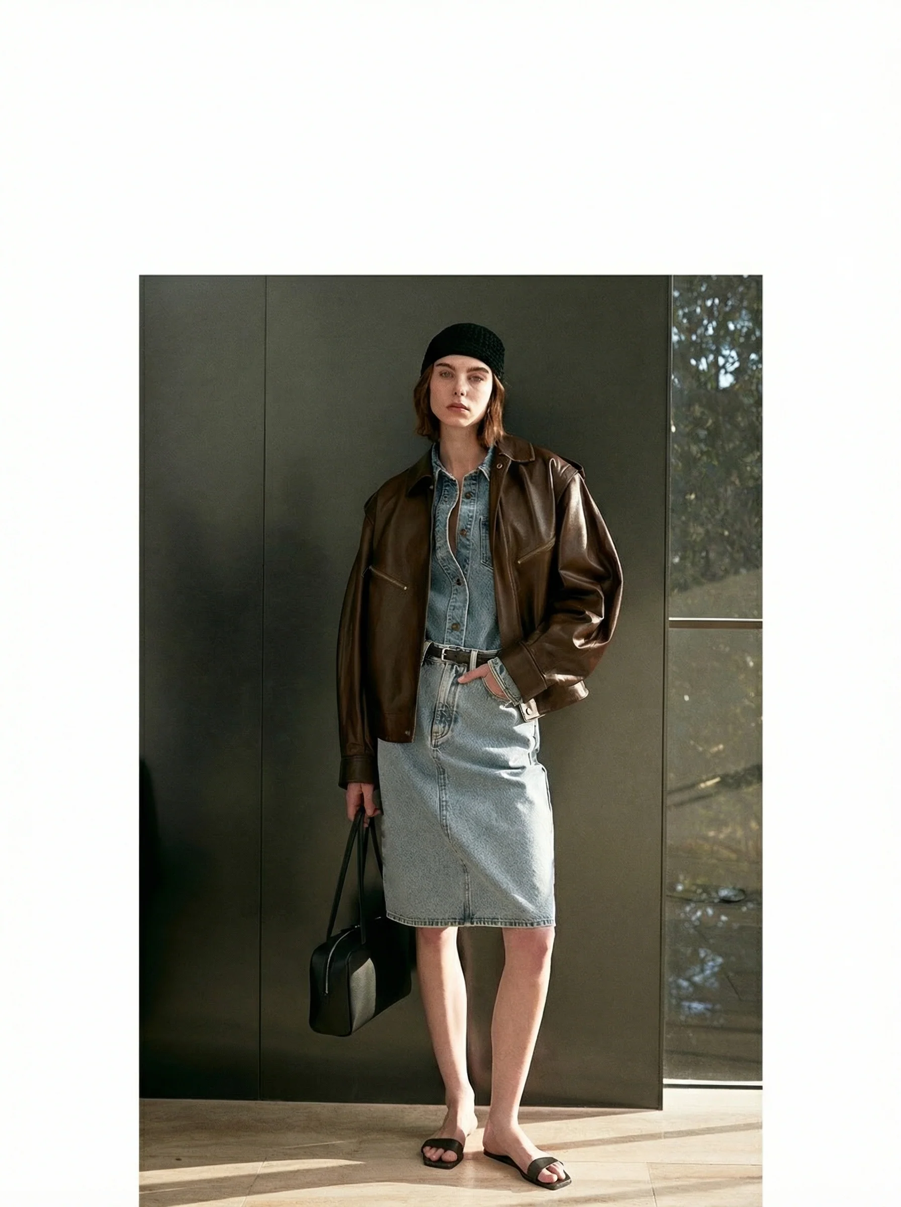 Waxed Sheepskin Jacket - Image 5
