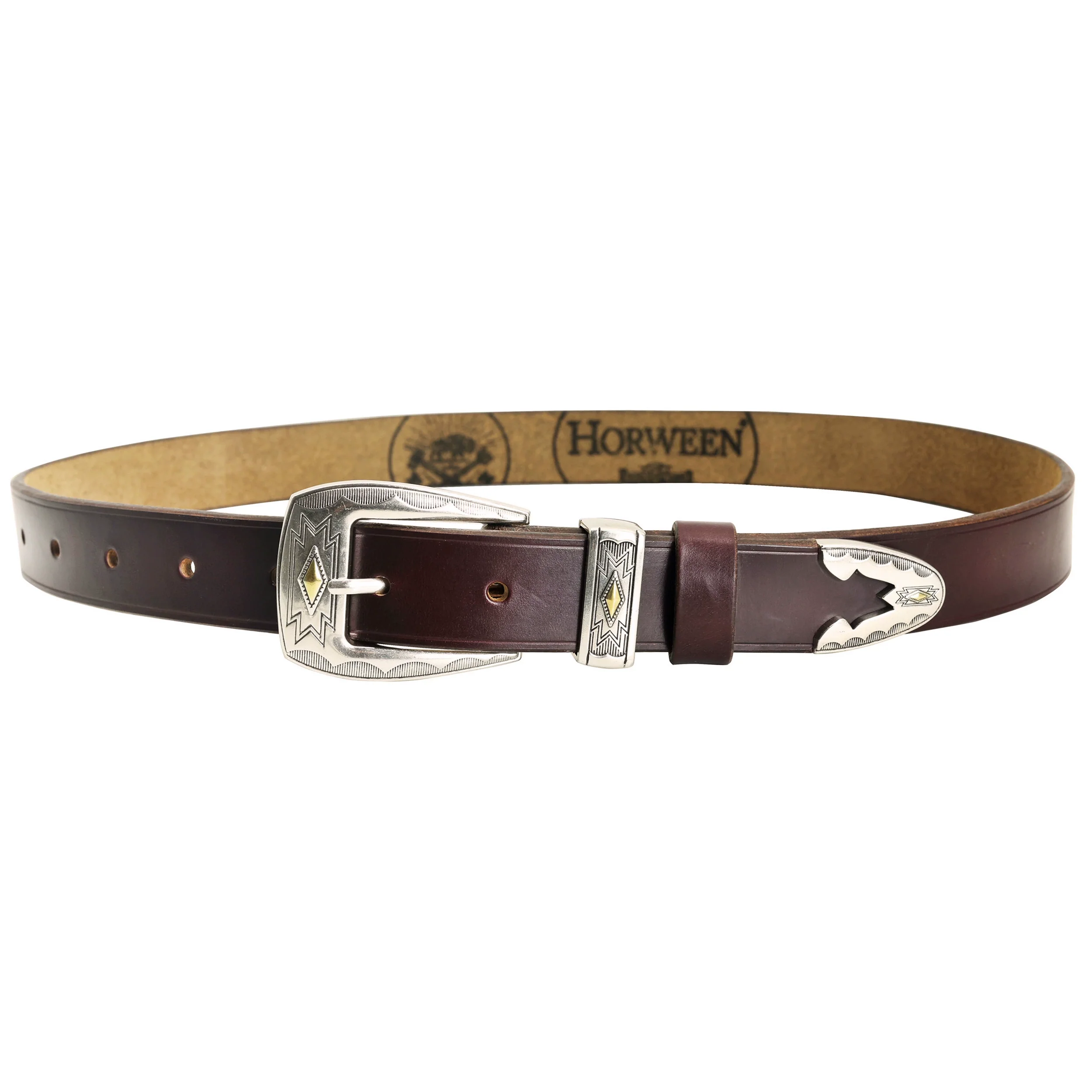 Western Engraved Leather Belt - Image 19