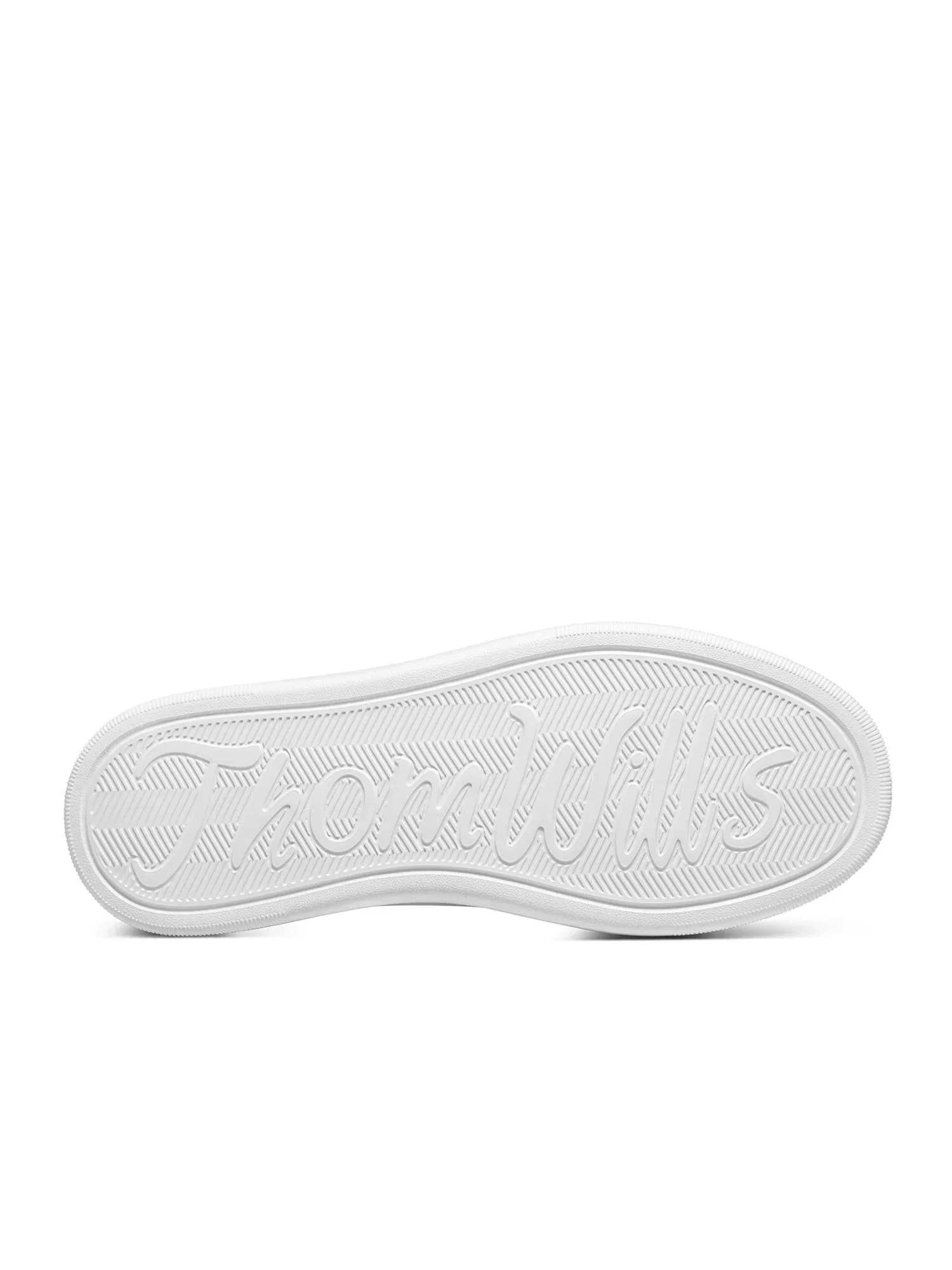 White Leather Platform Sneakers - Image 3
