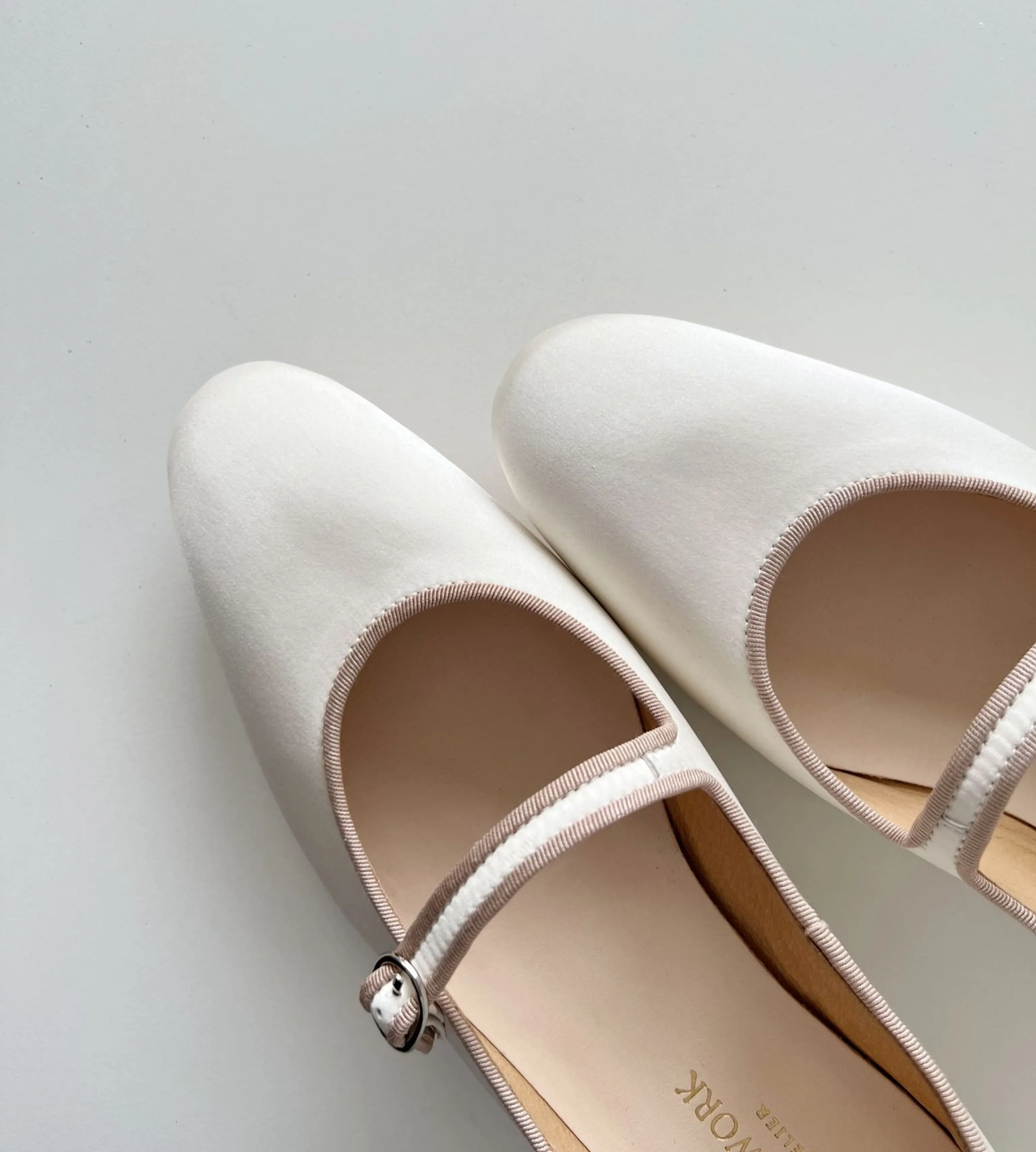 White Mary Jane Flats - Image 2