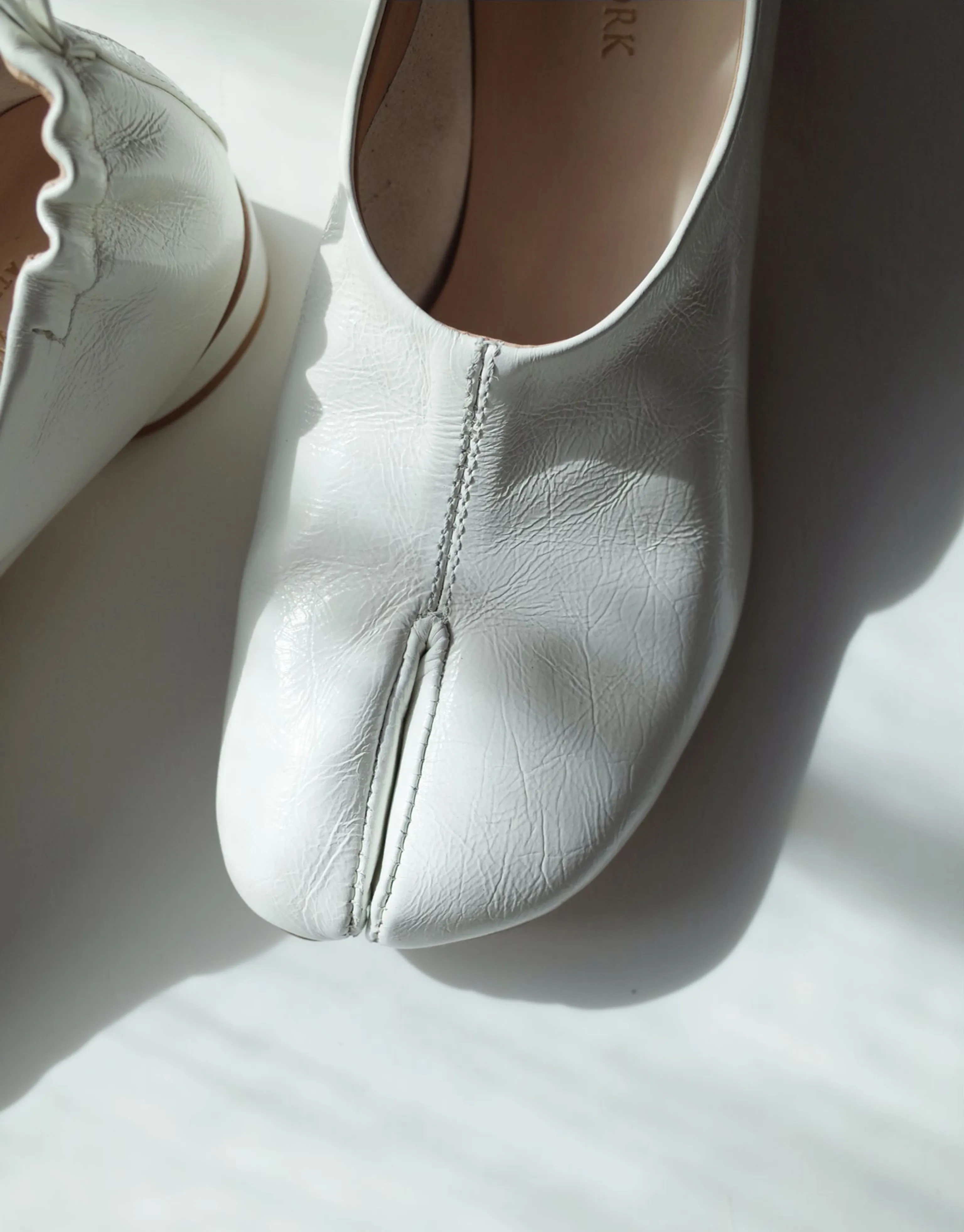 White Split-Toe Flats - Image 2