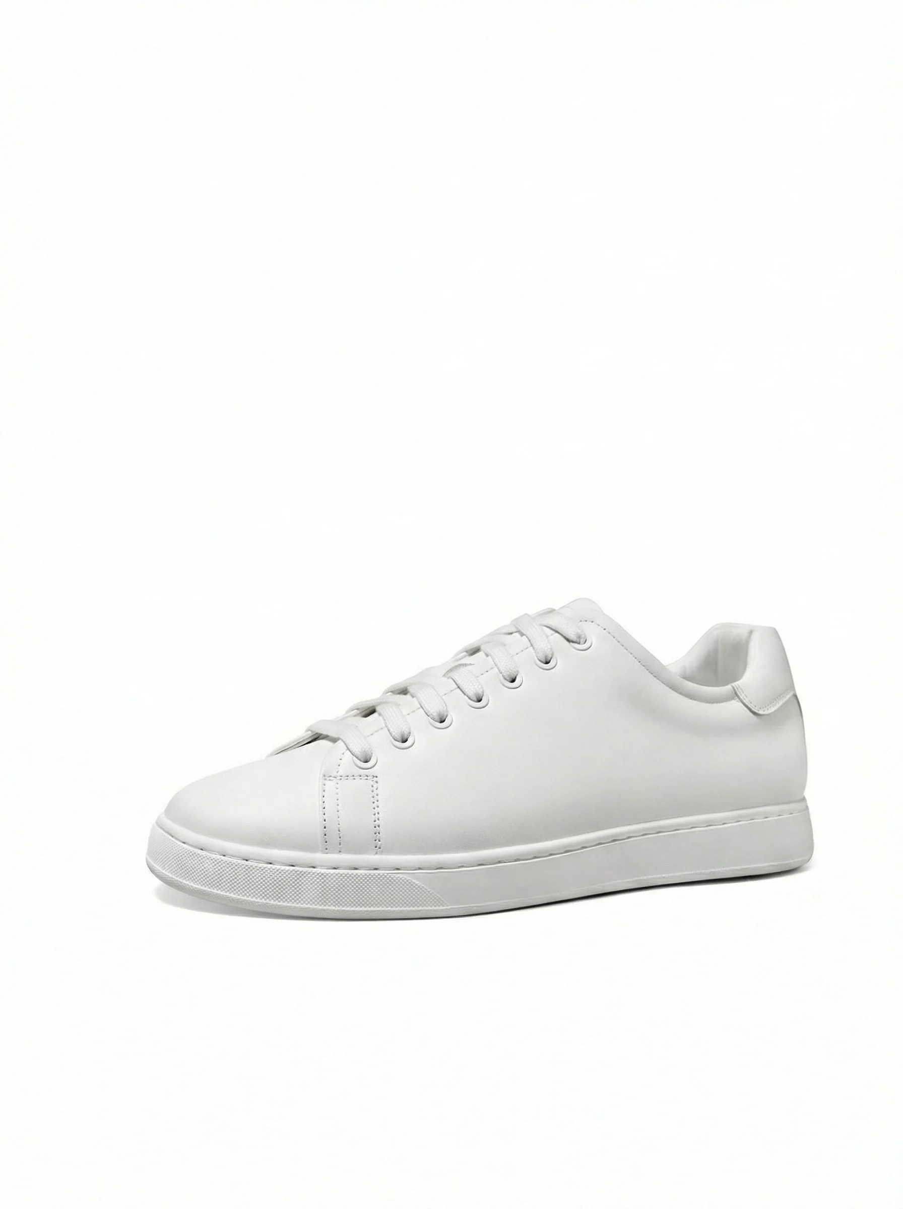 White Top-Grain Calf Leather Low-Top Sneaker - Image 6
