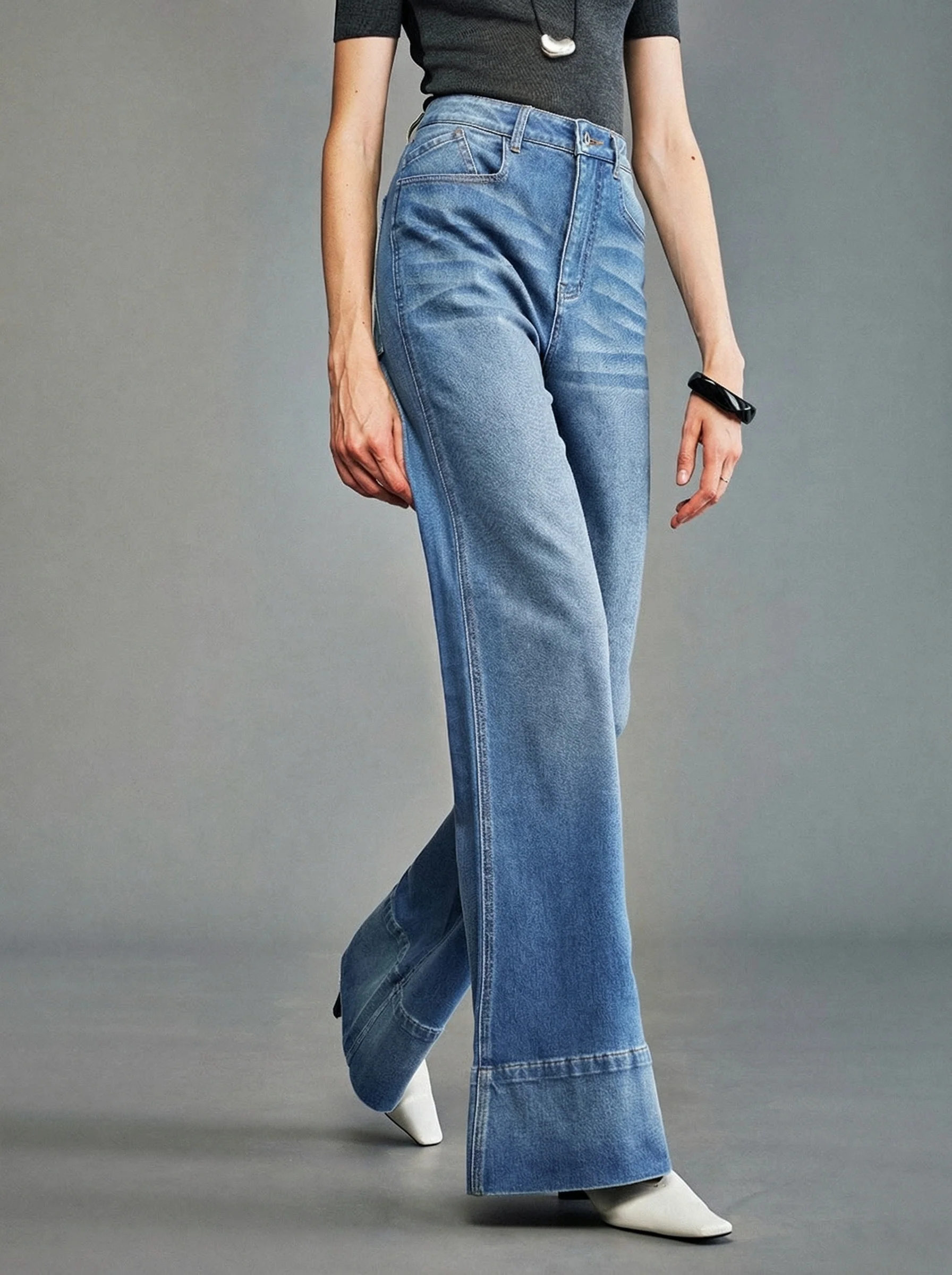 Wide Cuff Jeans