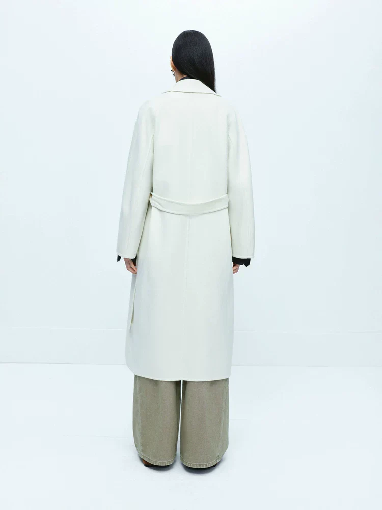 Wide-Lapel Wrap Coat - Image 2