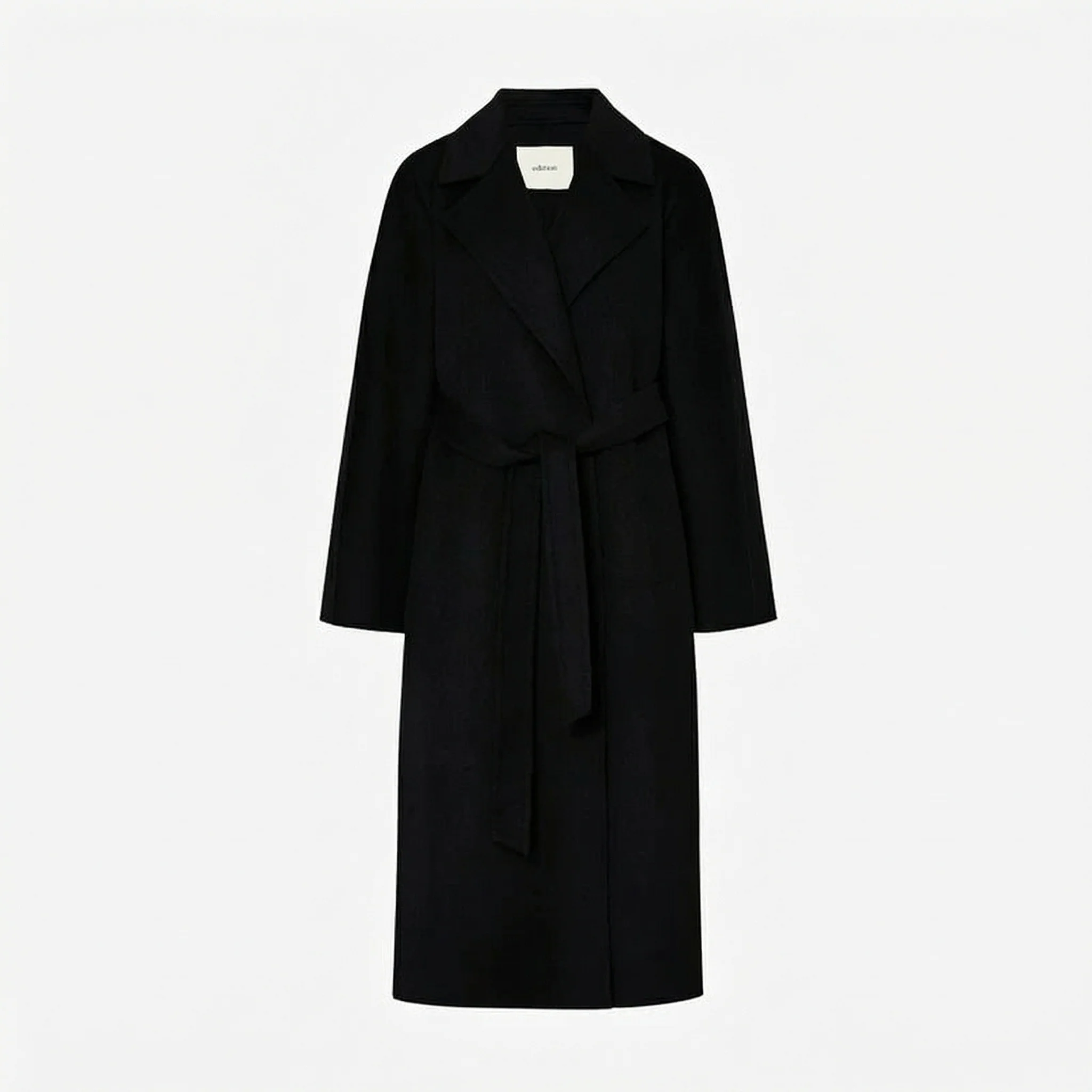 Wide-Lapel Wrap Coat - Image 6
