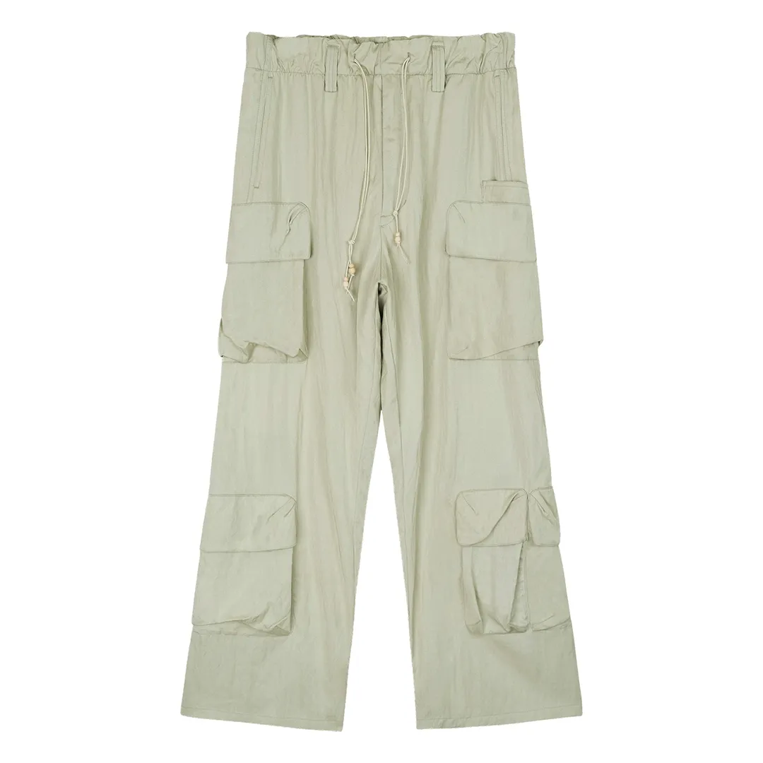 Wide-Leg 3D Pocket Cargo Pants - Image 5