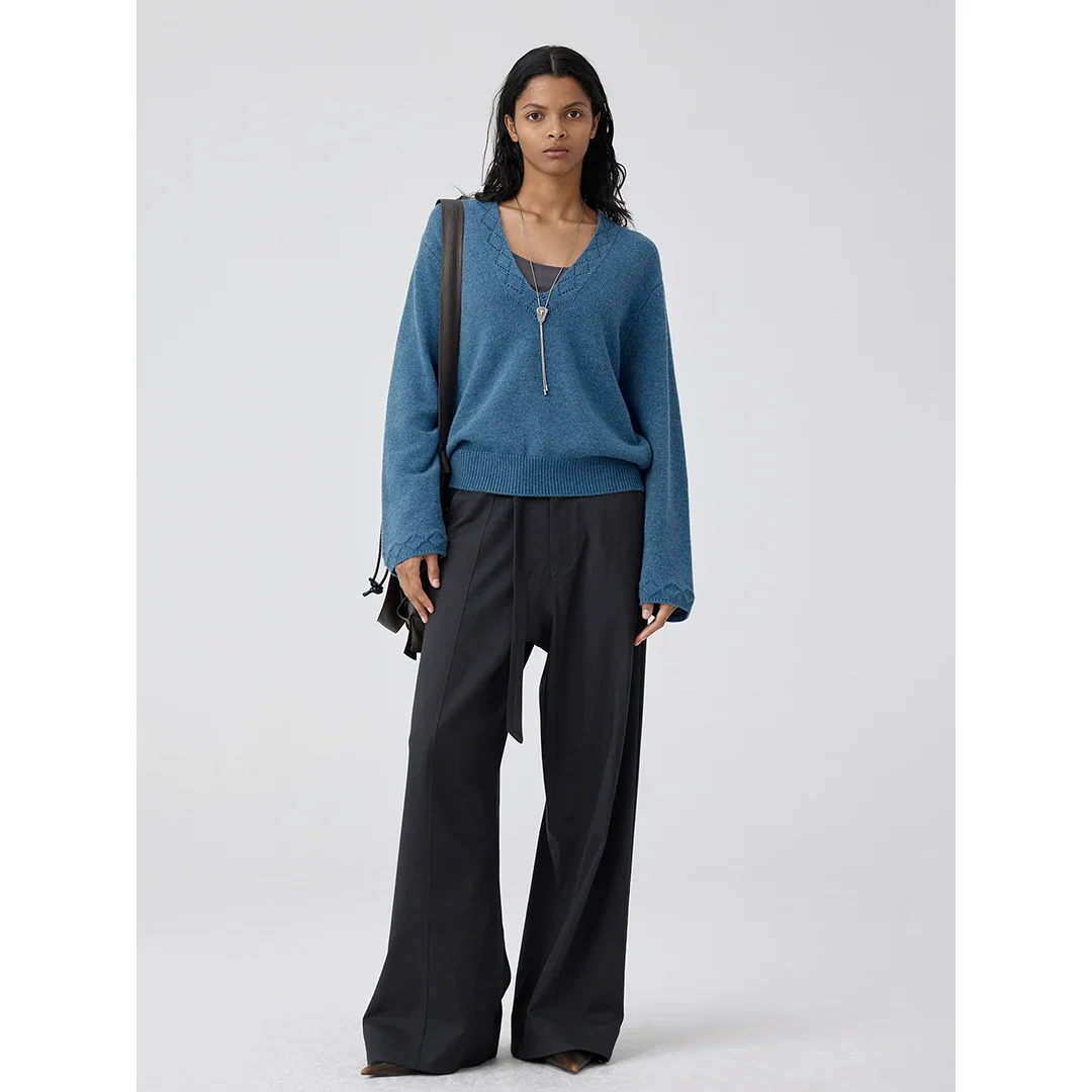 Wide-Leg Belted Trousers - Image 3