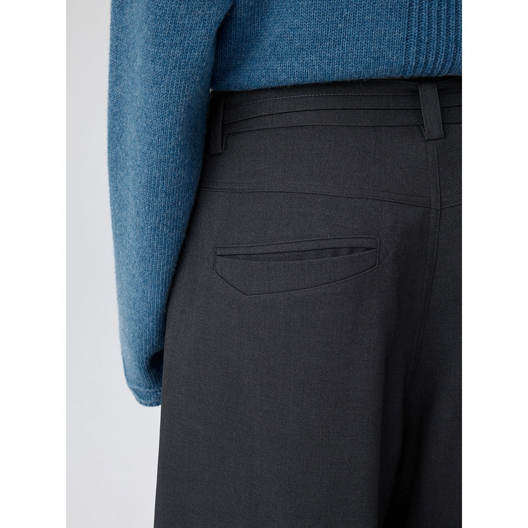 Wide-Leg Belted Trousers - Image 4