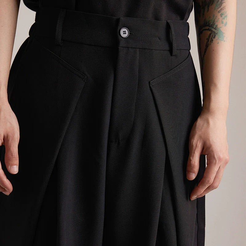 Wide-Leg Black Trousers - Image 4
