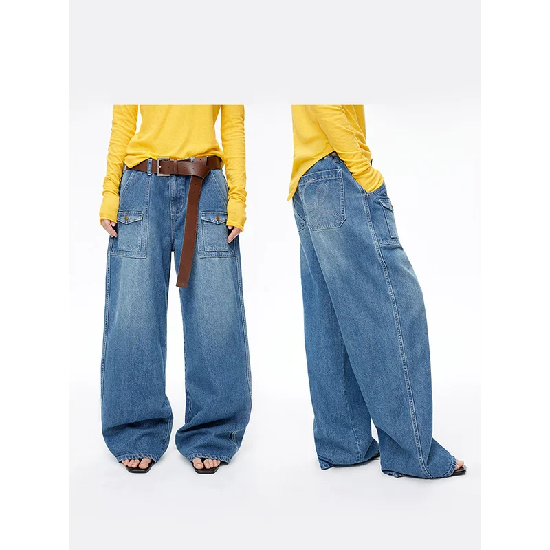 Wide-Leg Blue Jeans - Image 5