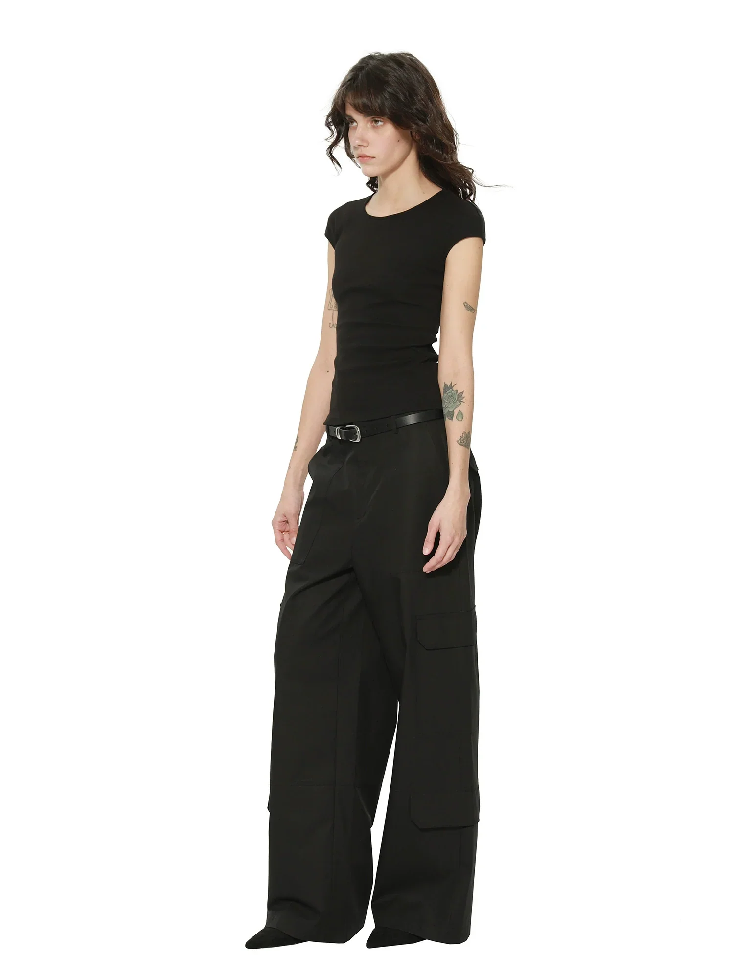 Wide-Leg Cargo Pants - Image 3