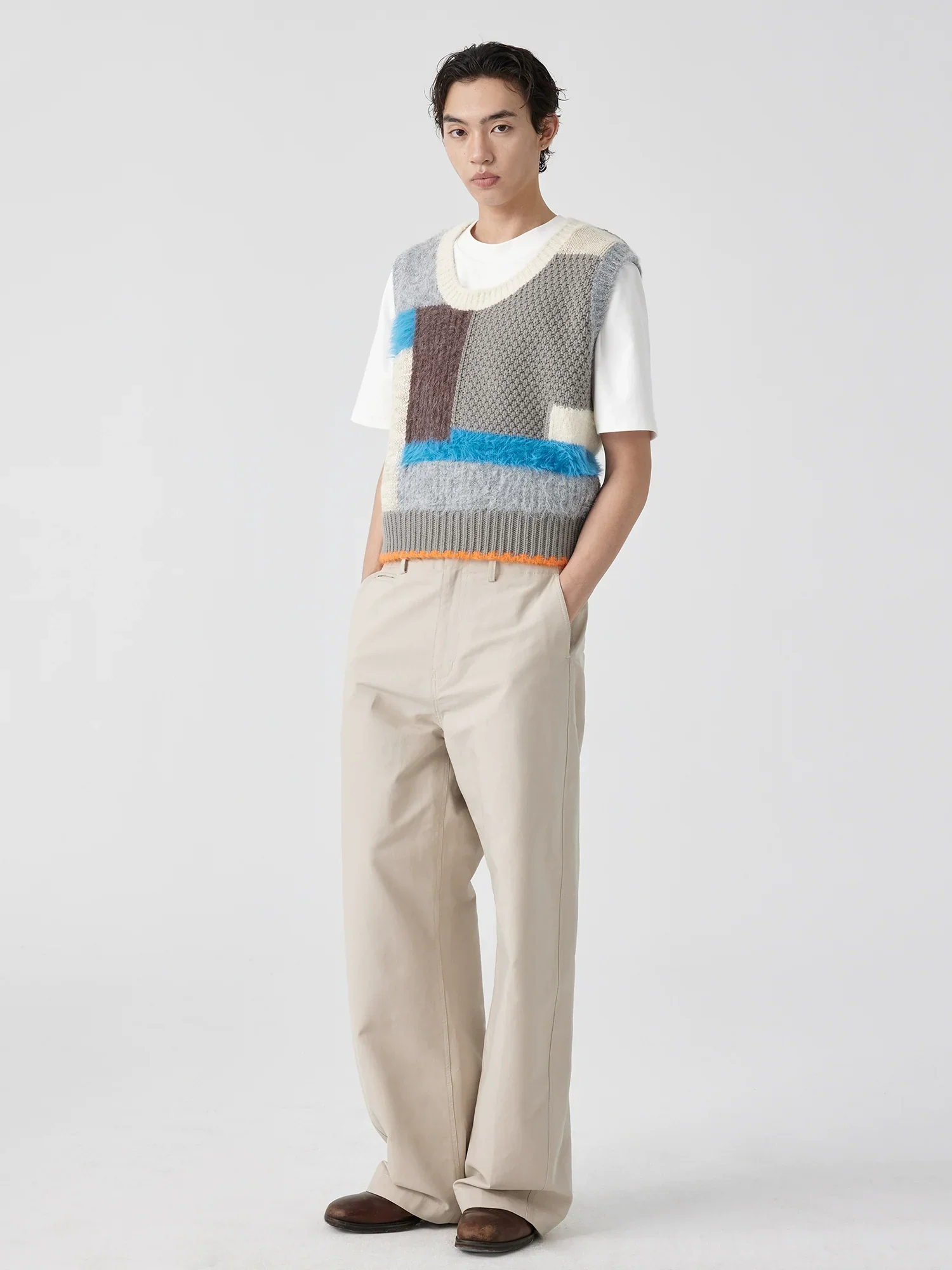 Wide-Leg Chino Trousers - Image 3