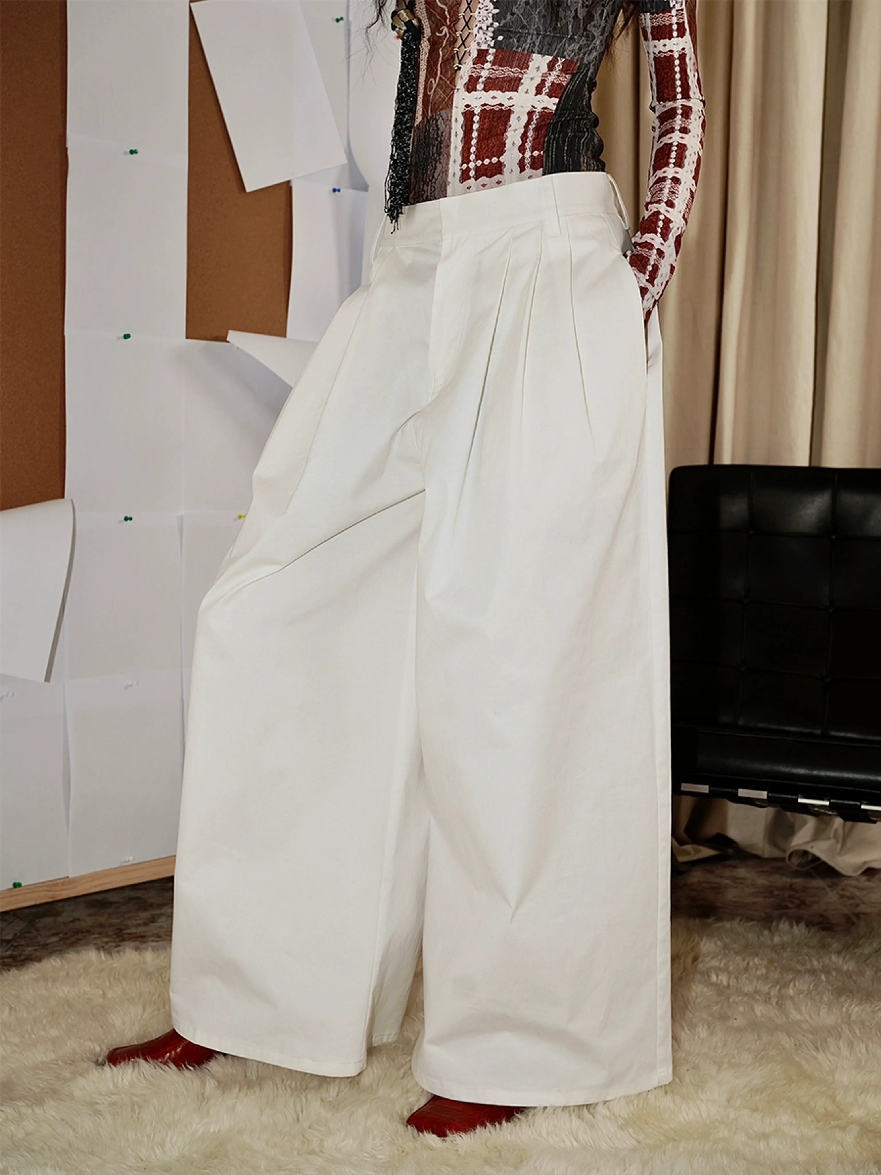 Wide-Leg Classic Trousers - Image 6