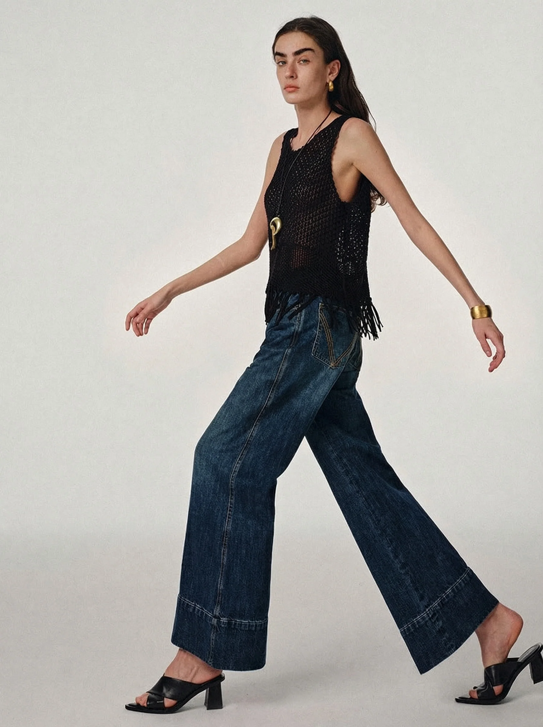 Wide-leg Denim Jeans - Image 4