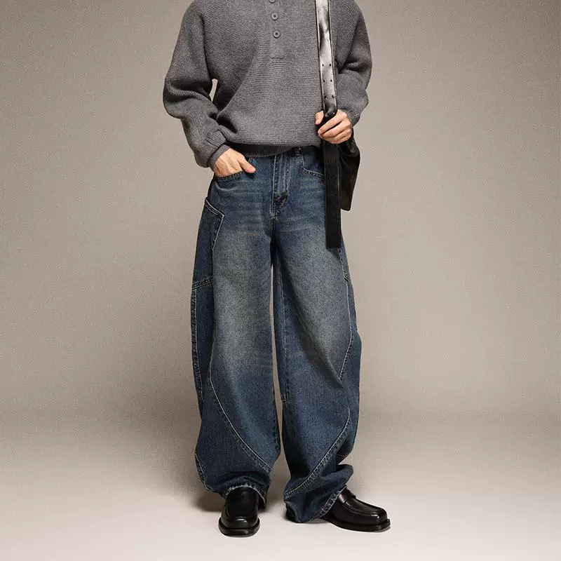Wide-Leg Denim Jeans - Image 2