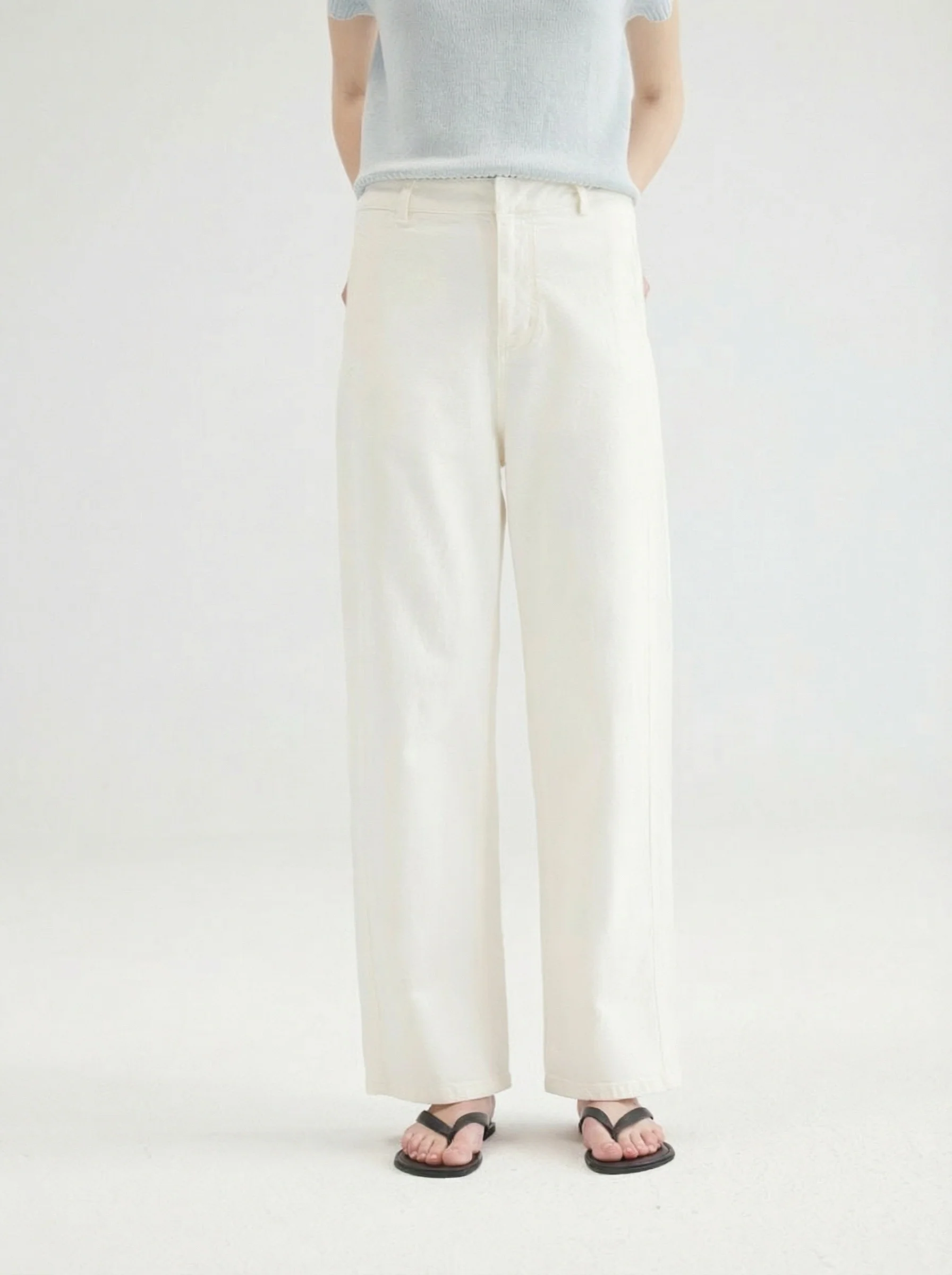 Wide-Leg Denim Pants - Image 2